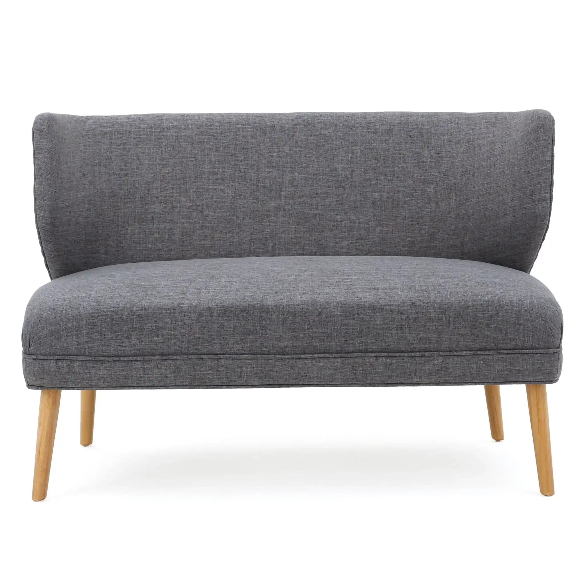 Elegant Classic Upholstered Loveseat With Curved Backrest - Best Buy Furniture