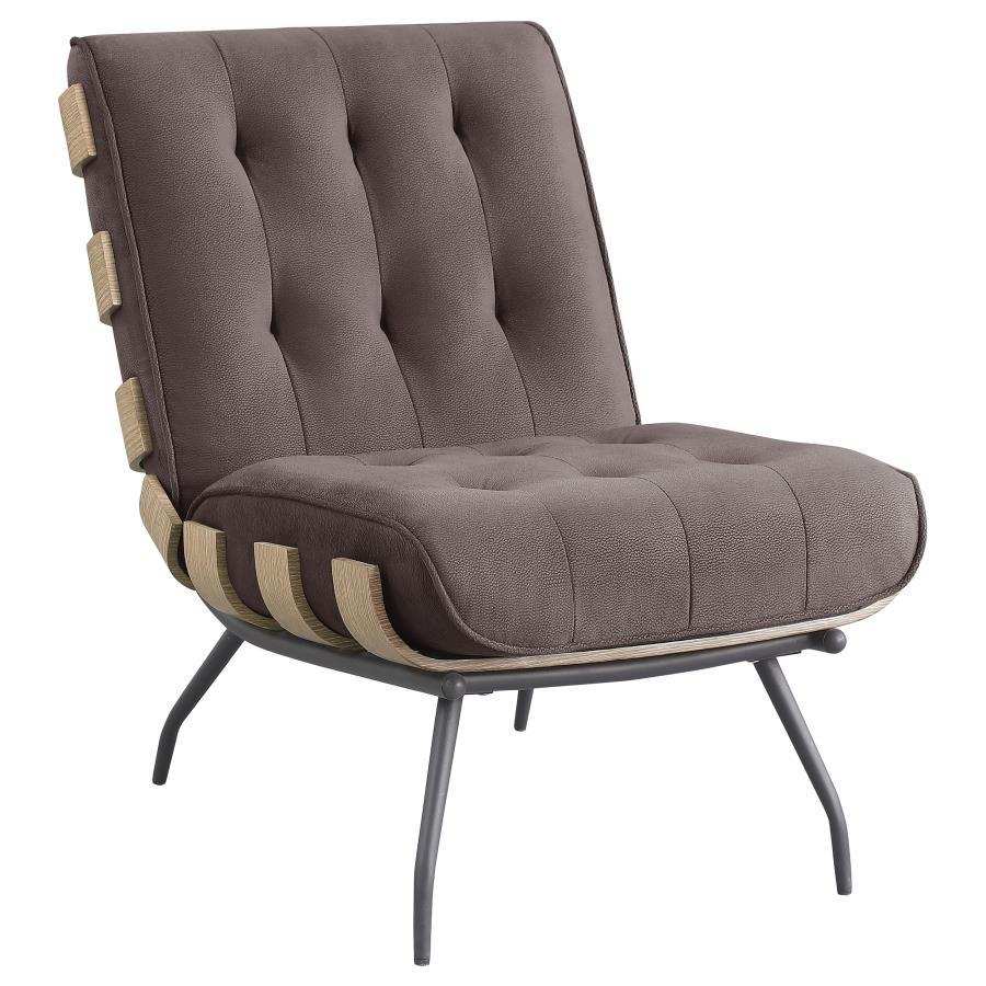 Aloma - Upholstered Tufted Armless Accent Chair - Best Buy Furniture