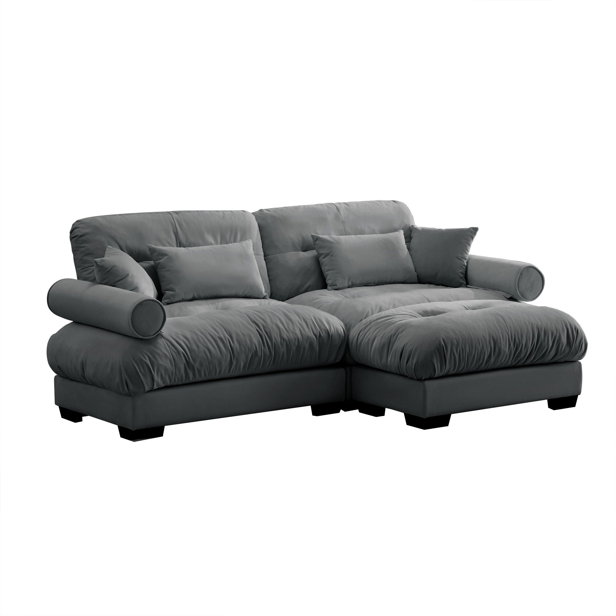Super Comfort Oversized Modular Sectional Sofa With Movable Ottoman - Best Buy Furniture