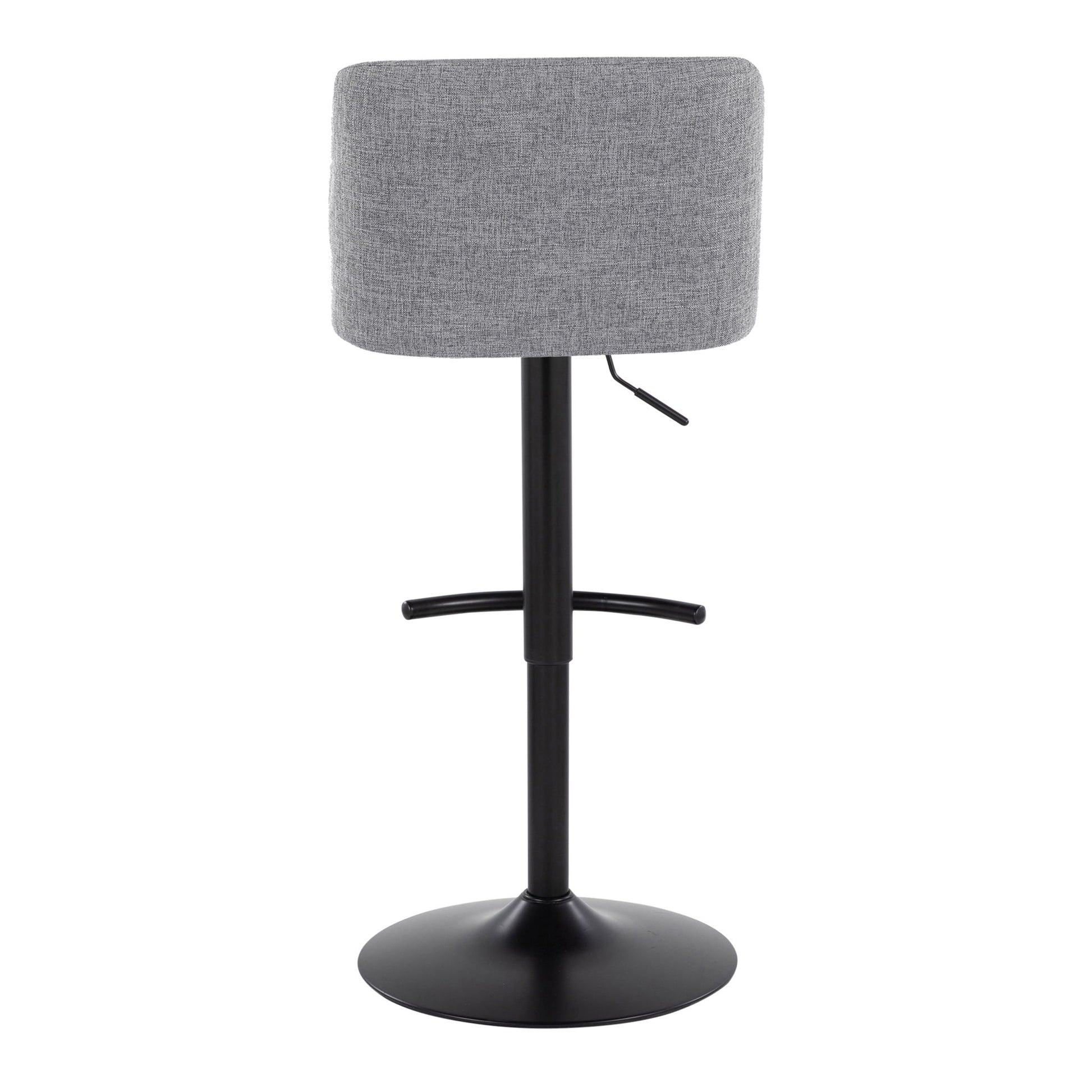 Toriano - Contemporary Adjustable Bar Stool With Rounded T Footrest (Set of 2) - Best Buy Furniture