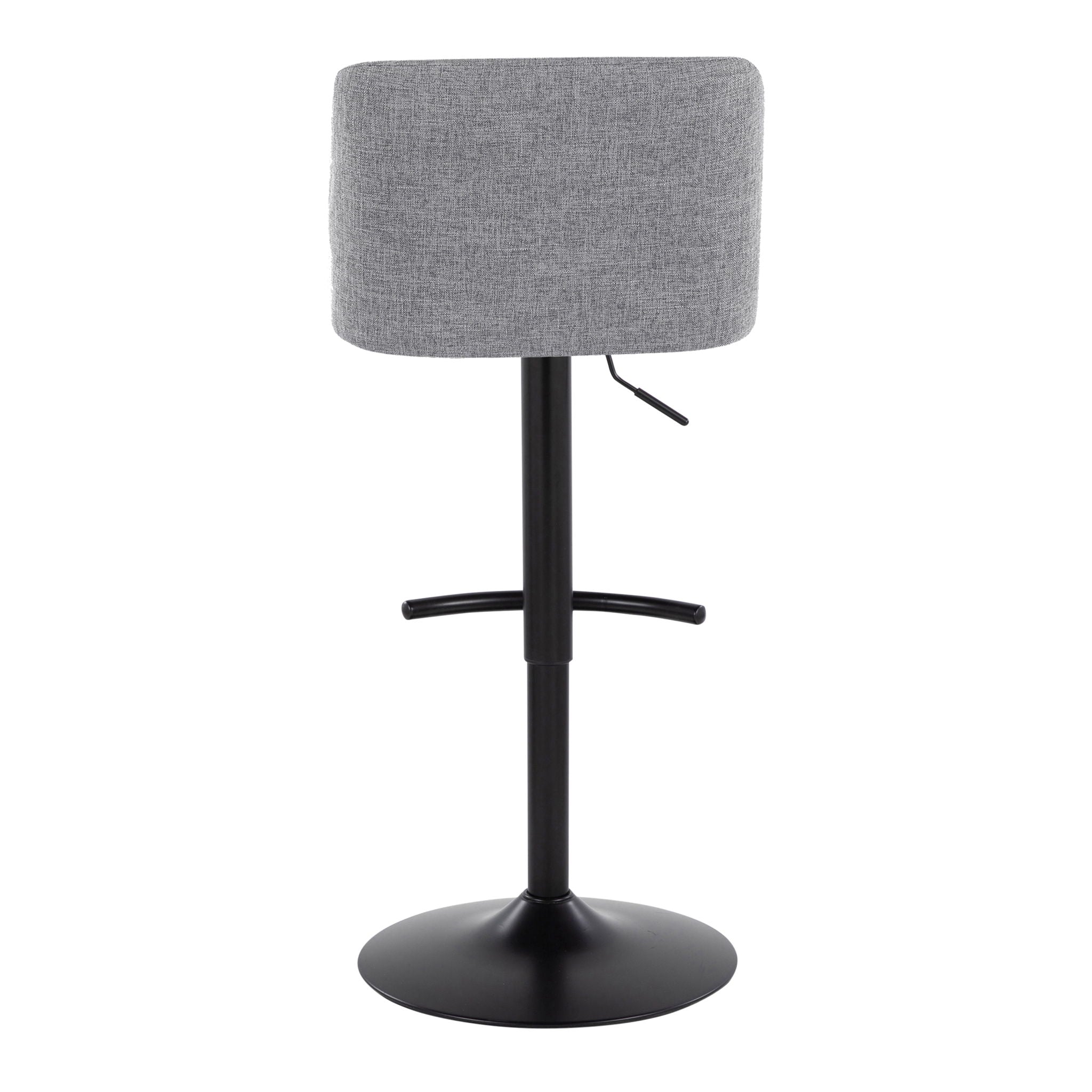 Toriano - Contemporary Adjustable Bar Stool With Rounded T Footrest (Set of 2) - Best Buy Furniture