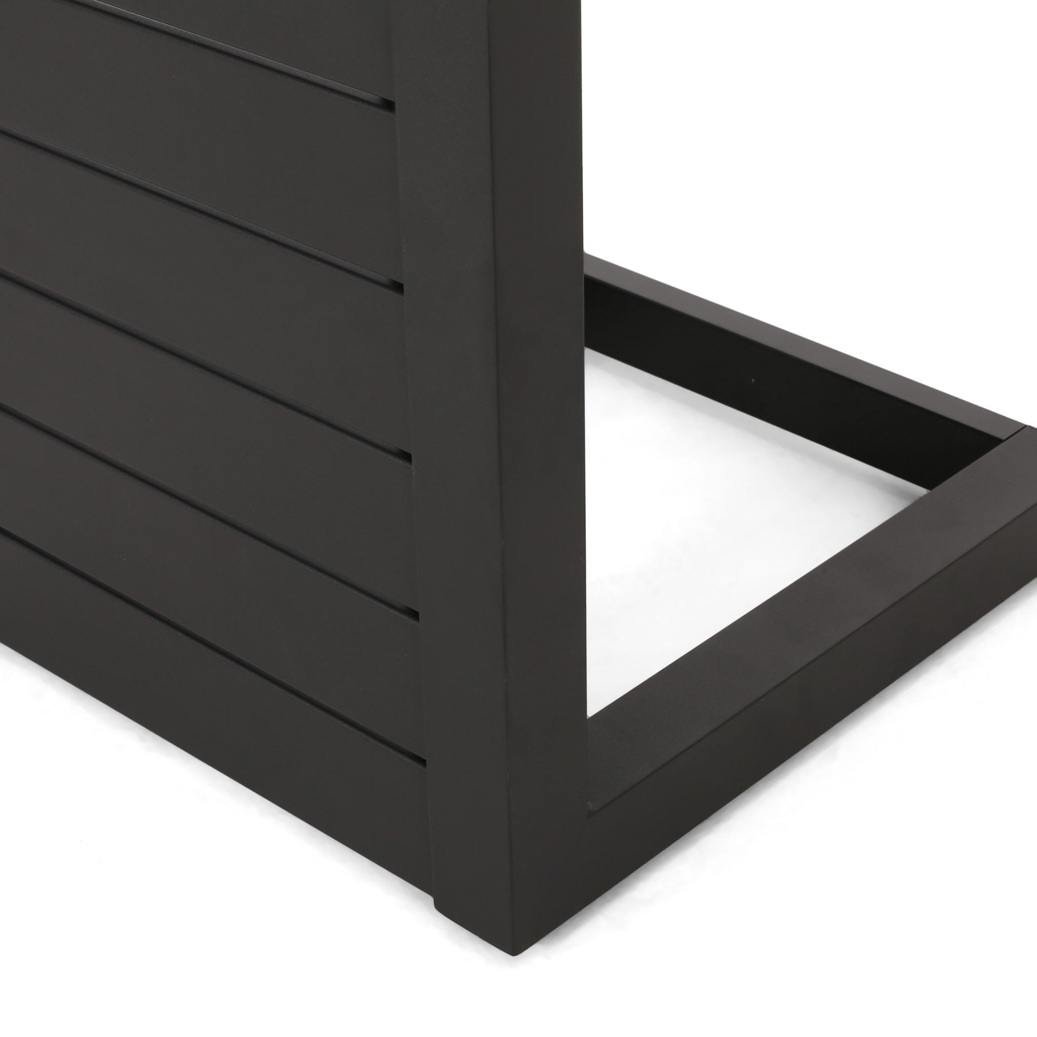 Aluminum Outdoor C - Shaped Side Table For Patio - Best Buy Furniture