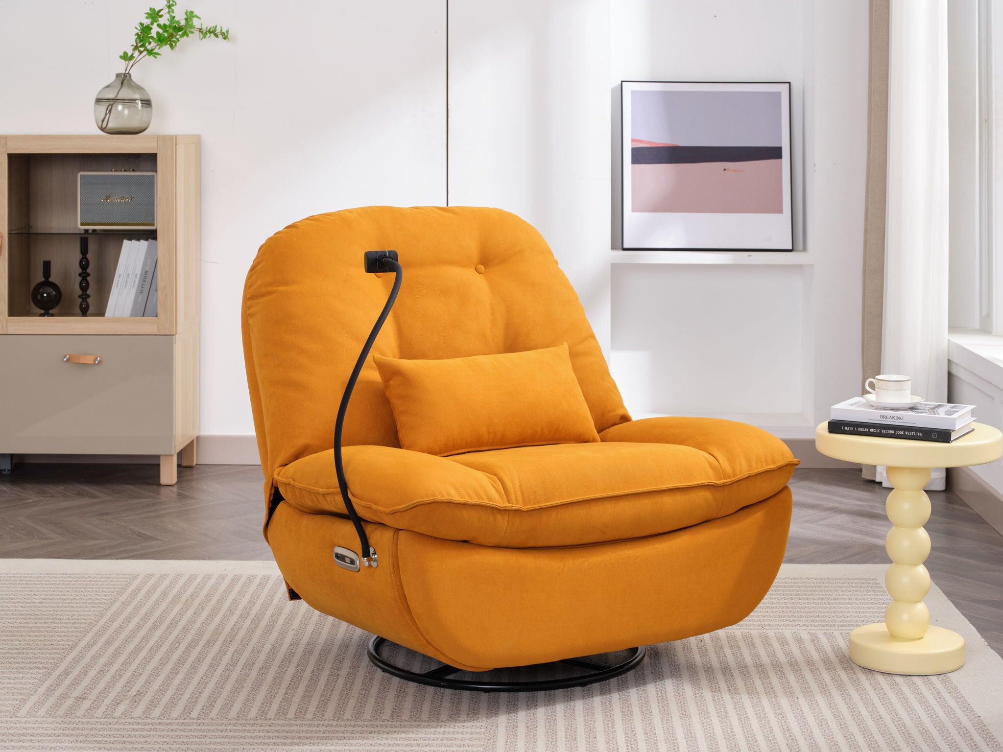 Power Recliner Swivel Glider USB Charger With Bluetooth Music Player, Sleep, Working, Game And Leisure - Best Buy Furniture