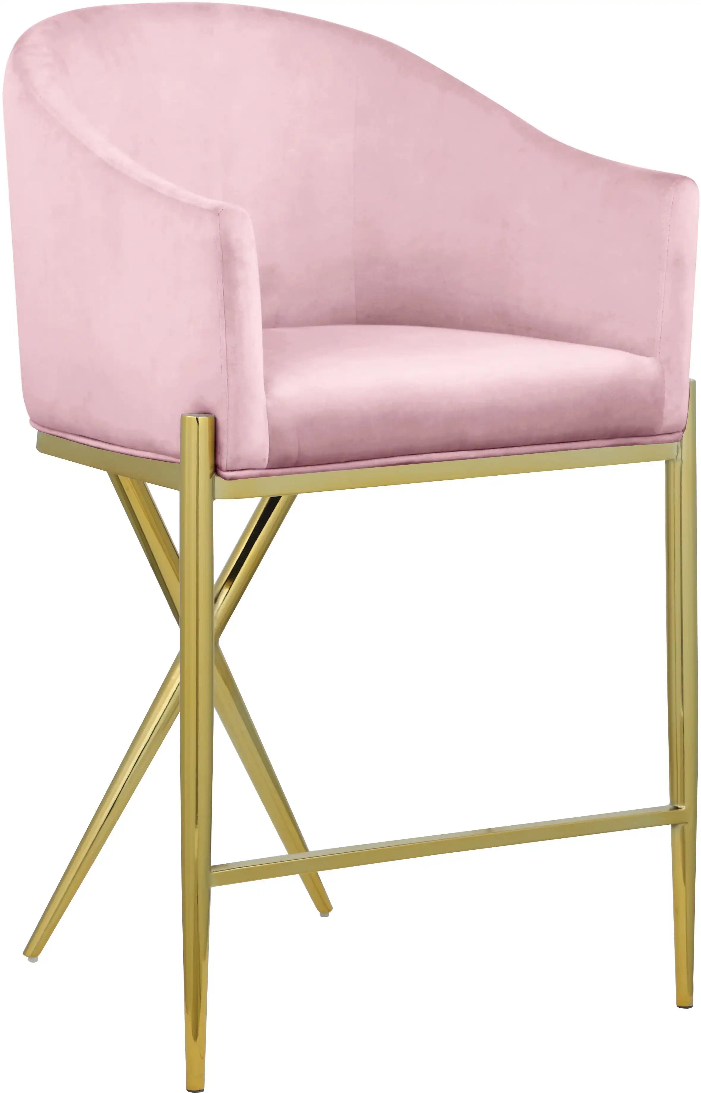 Xavier - Counter Stool with Gold Legs - Best Buy Furniture