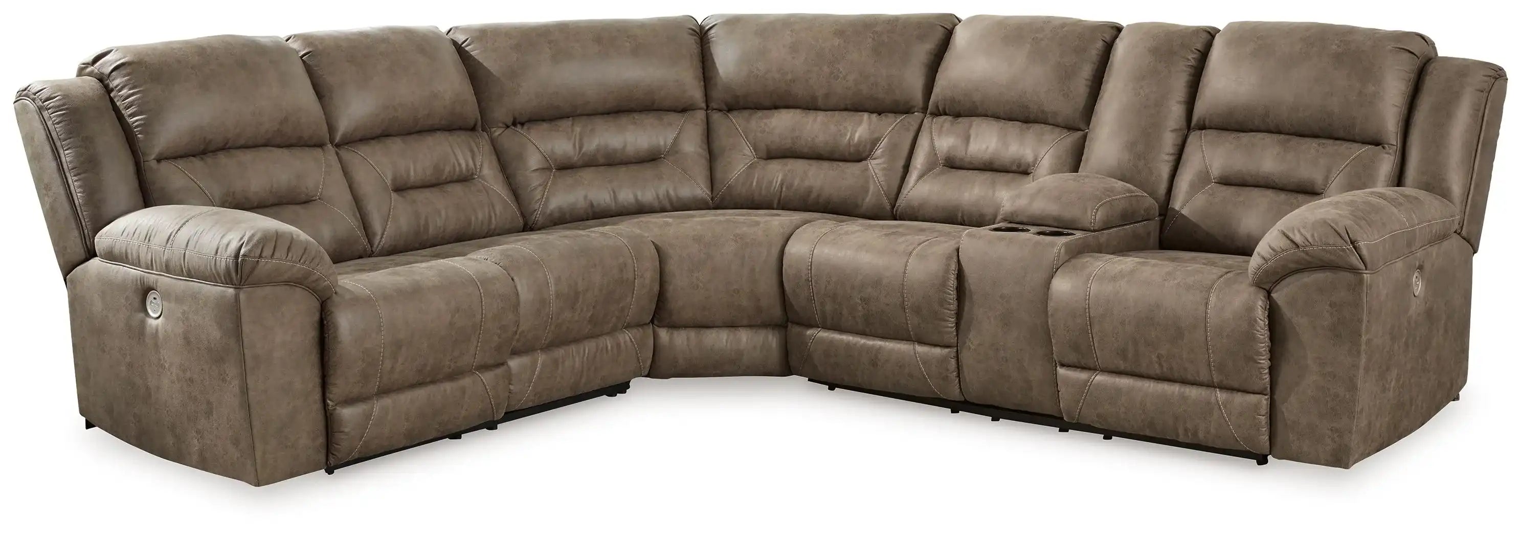 Ravenel - Power Reclining Sectional - Best Buy Furniture
