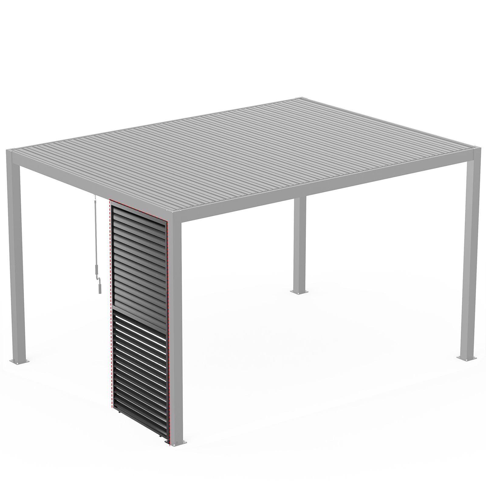 Louver Grille 1 / 3 10Ft Frame & Louvers - Black - Best Buy Furniture
