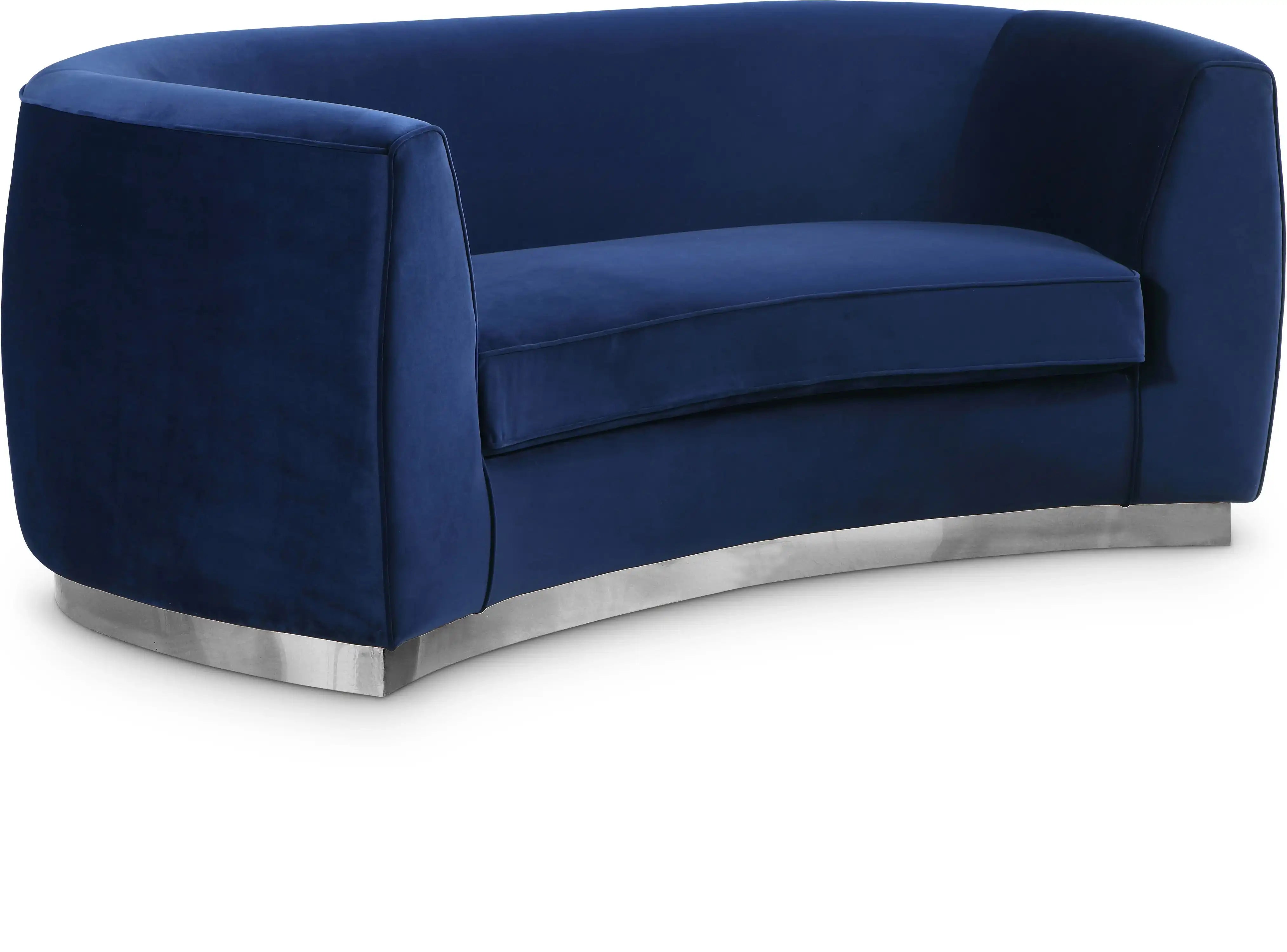 Julian - Loveseat with Chrome Base - Best Buy Furniture