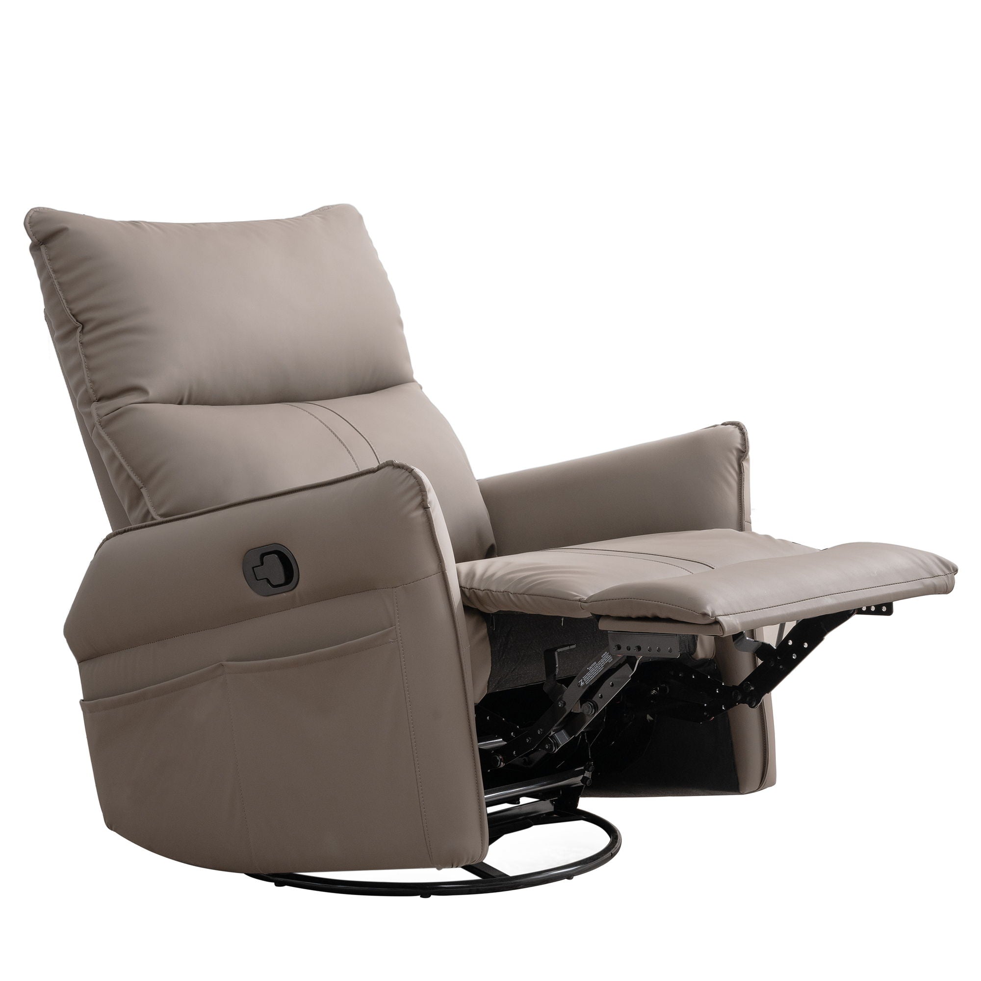 360° Modern Small Rocking Swivel Recliner Chair With Side Pocket - Best Buy Furniture