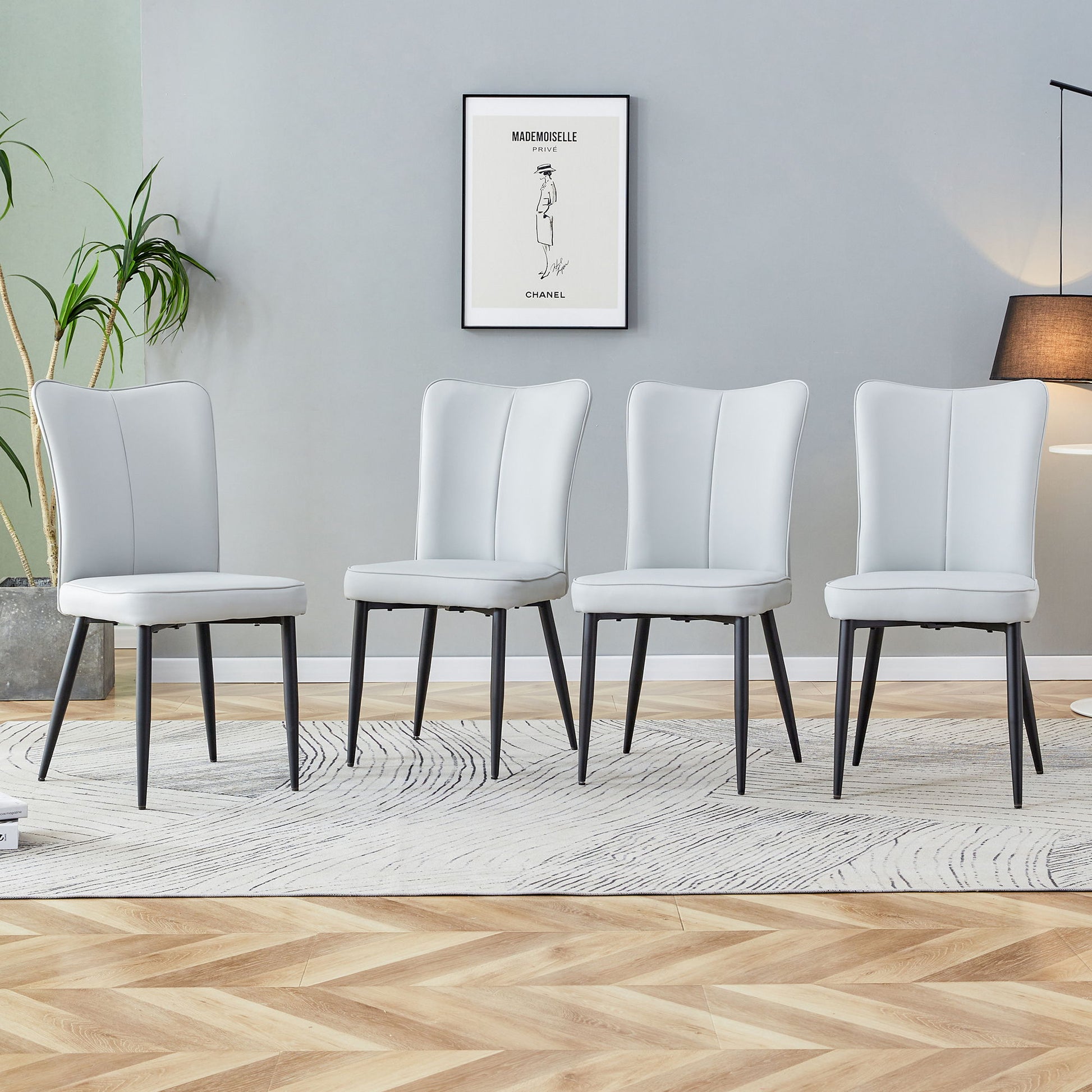 Modern Minimalist Dining Chairs With Metal Legs - Best Buy Furniture