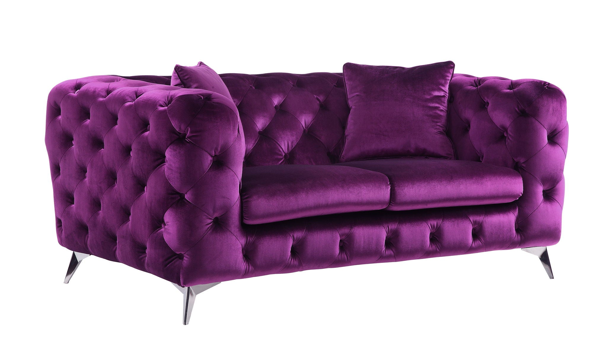Atronia - Velvet Loveseat - Best Buy Furniture