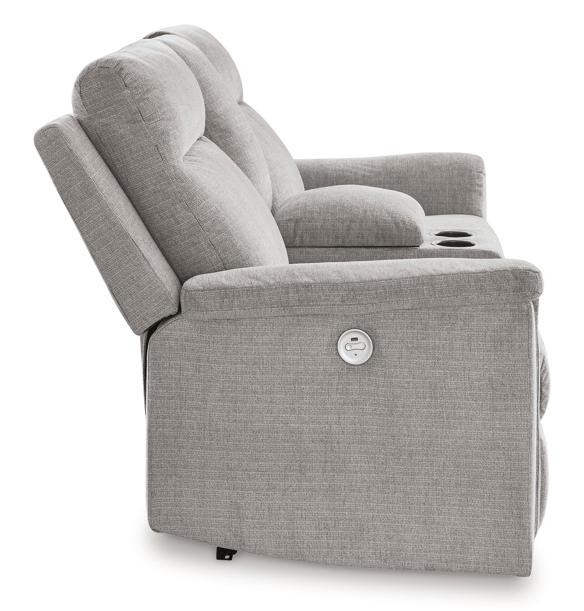 Barnsana - Dbl Power Reclining Loveseat With Console - Best Buy Furniture