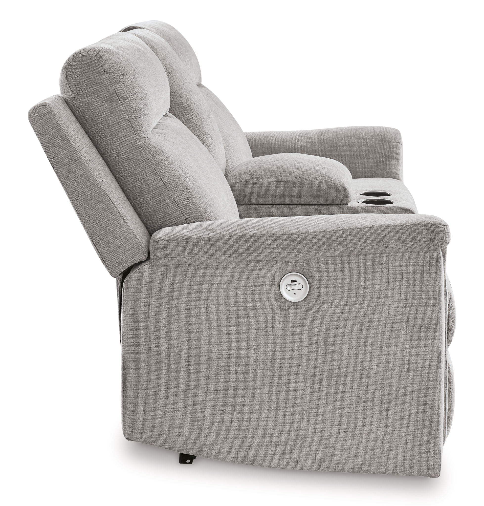 Barnsana - Dbl Power Reclining Loveseat With Console - Best Buy Furniture