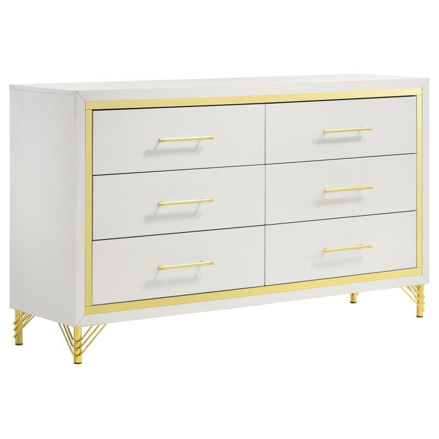 Lucia - 6-Drawer Dresser - Best Buy Furniture