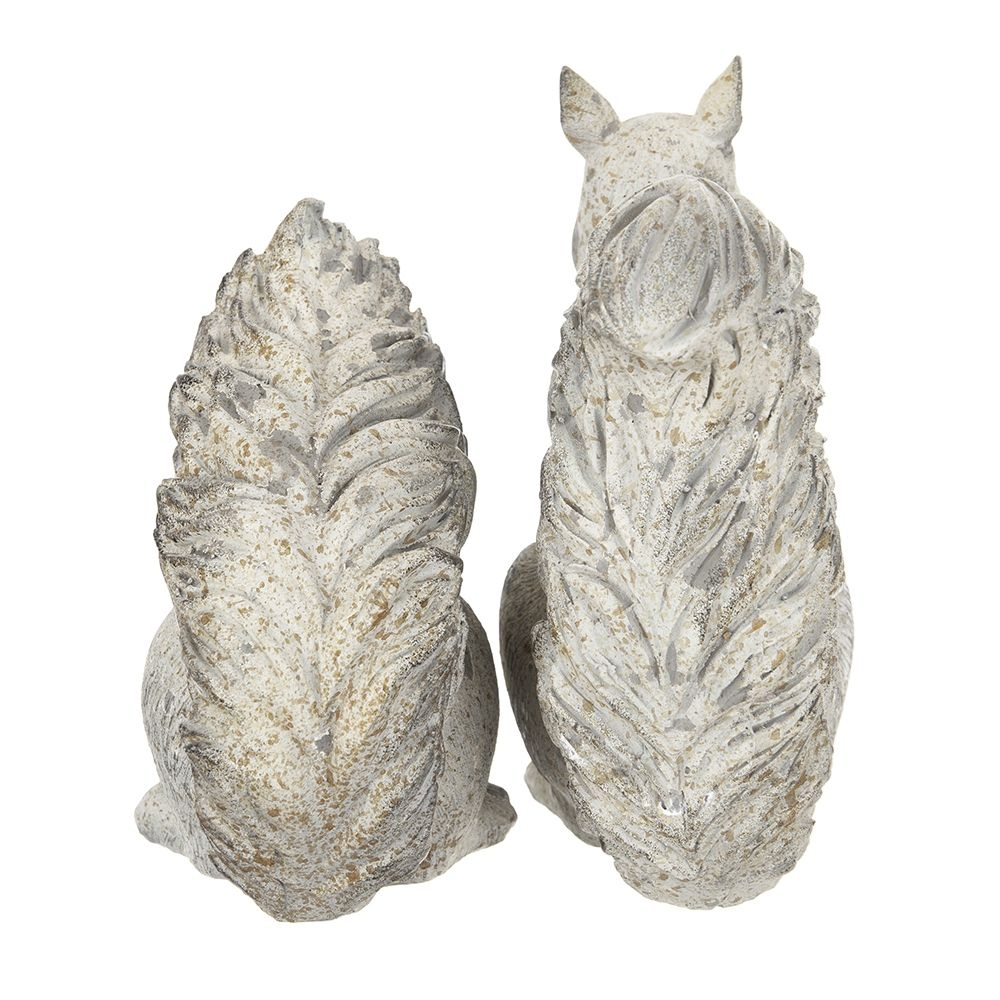 Resin Standing & Lying Down Squirrel Rustic, For Harvest Festival Fall Festival & Thanksgiving Table Decorations (Set of 2) - Antique Cream - Best Buy Furniture