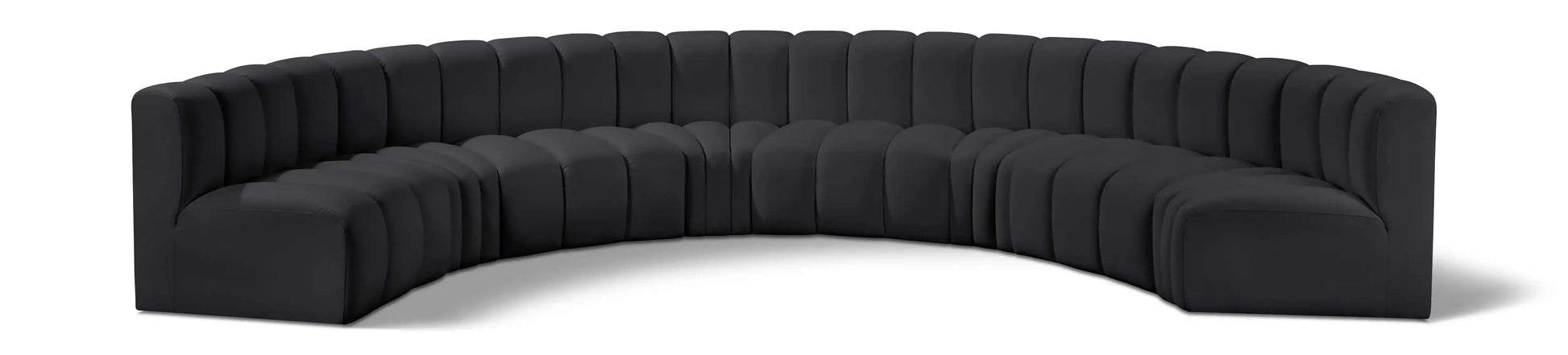 Arc - Faux Leather 8 Piece U-Shaped Modular Sofa - Best Buy Furniture