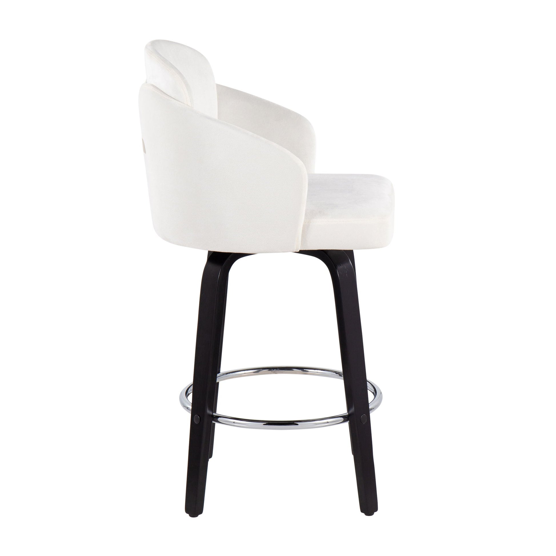 Dahlia - Contemporary Counter Stool Round Footrest (Set of 2) - Best Buy Furniture