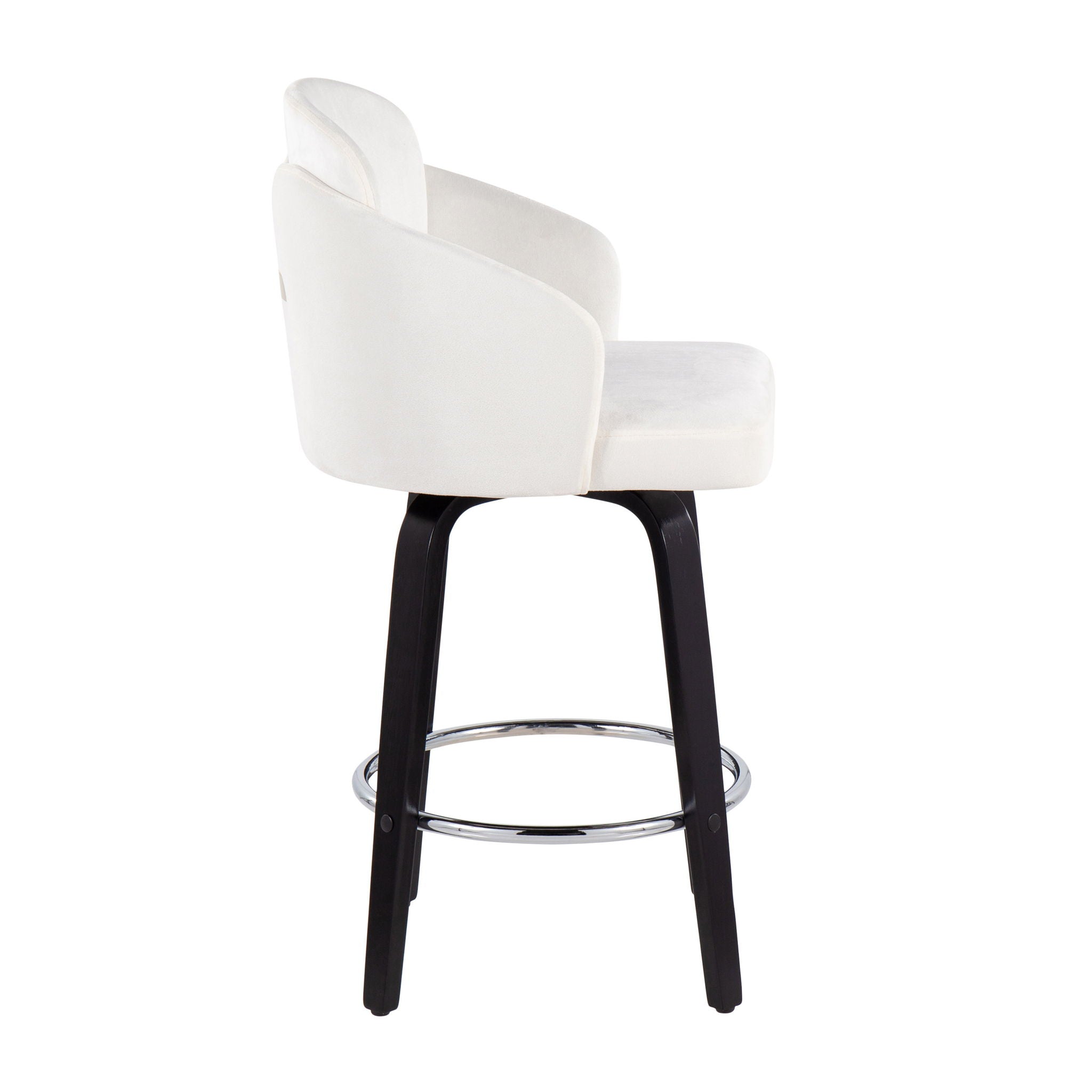 Dahlia - Contemporary Counter Stool Round Footrest (Set of 2) - Best Buy Furniture