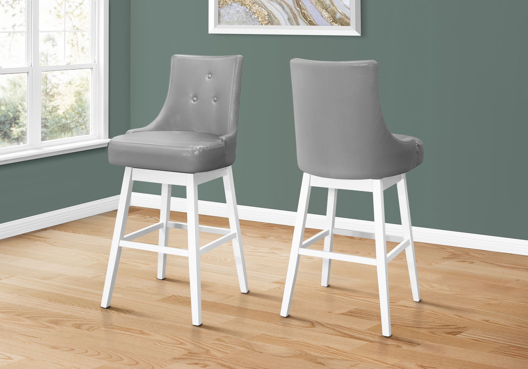 Swivel Stool Bar Height, Transitional (Set of 2) - Best Buy Furniture