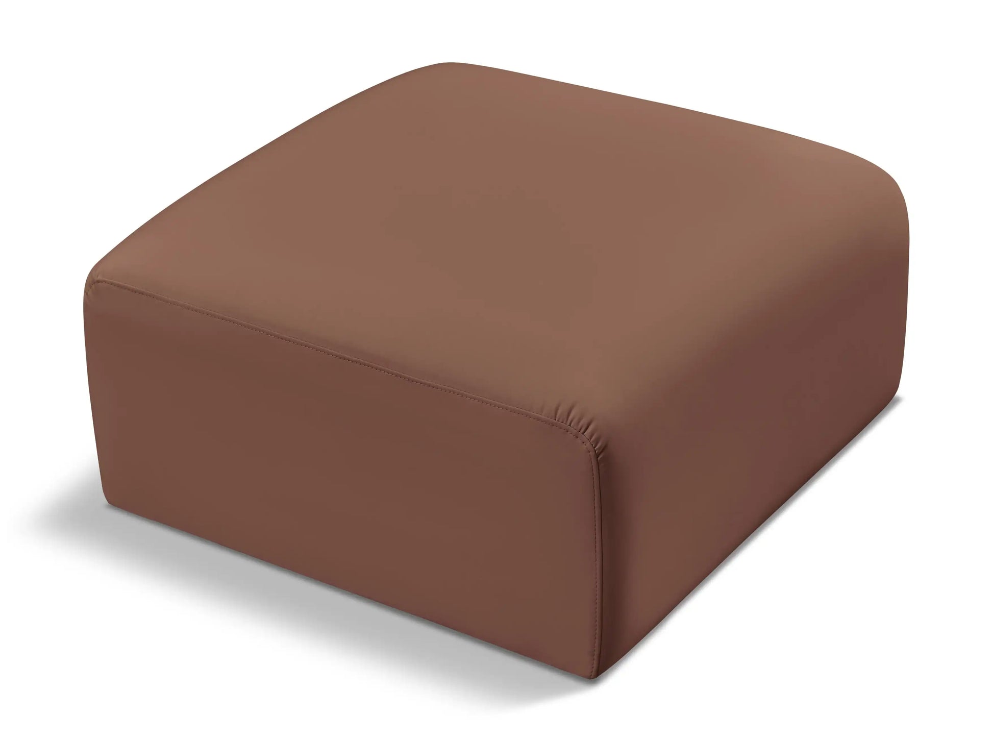 Arc - Faux Leather Ottoman - Best Buy Furniture