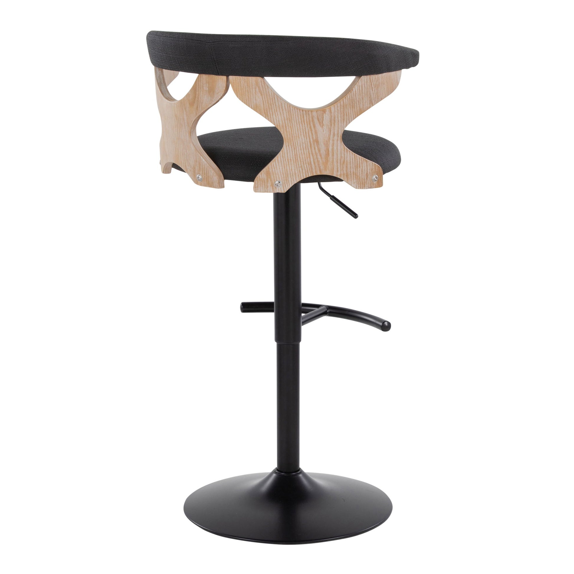 Gardenia - Contemporary Adjustable Barstool & Swivel With Rounded T Footrest (Set of 2) - Best Buy Furniture