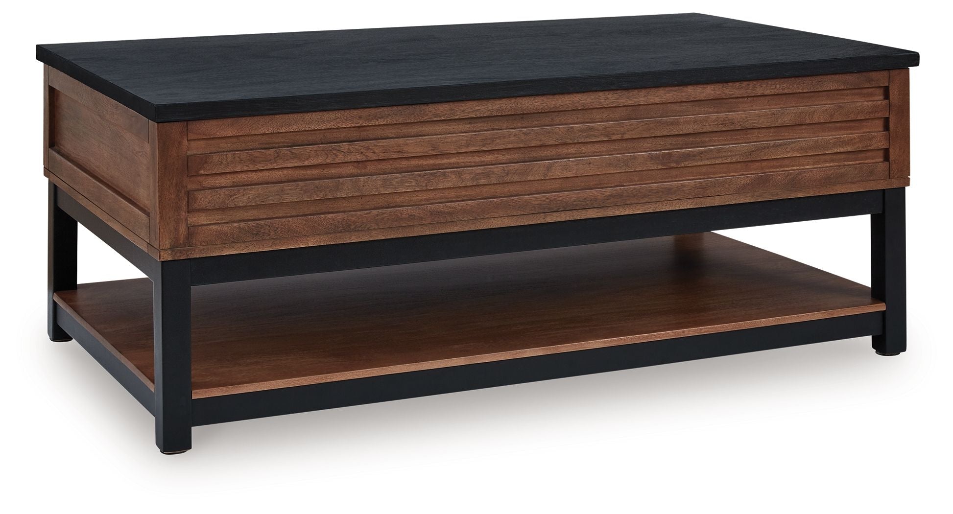 Kallari - Lift Top Cocktail Table - Warm Brown / Black - Best Buy Furniture