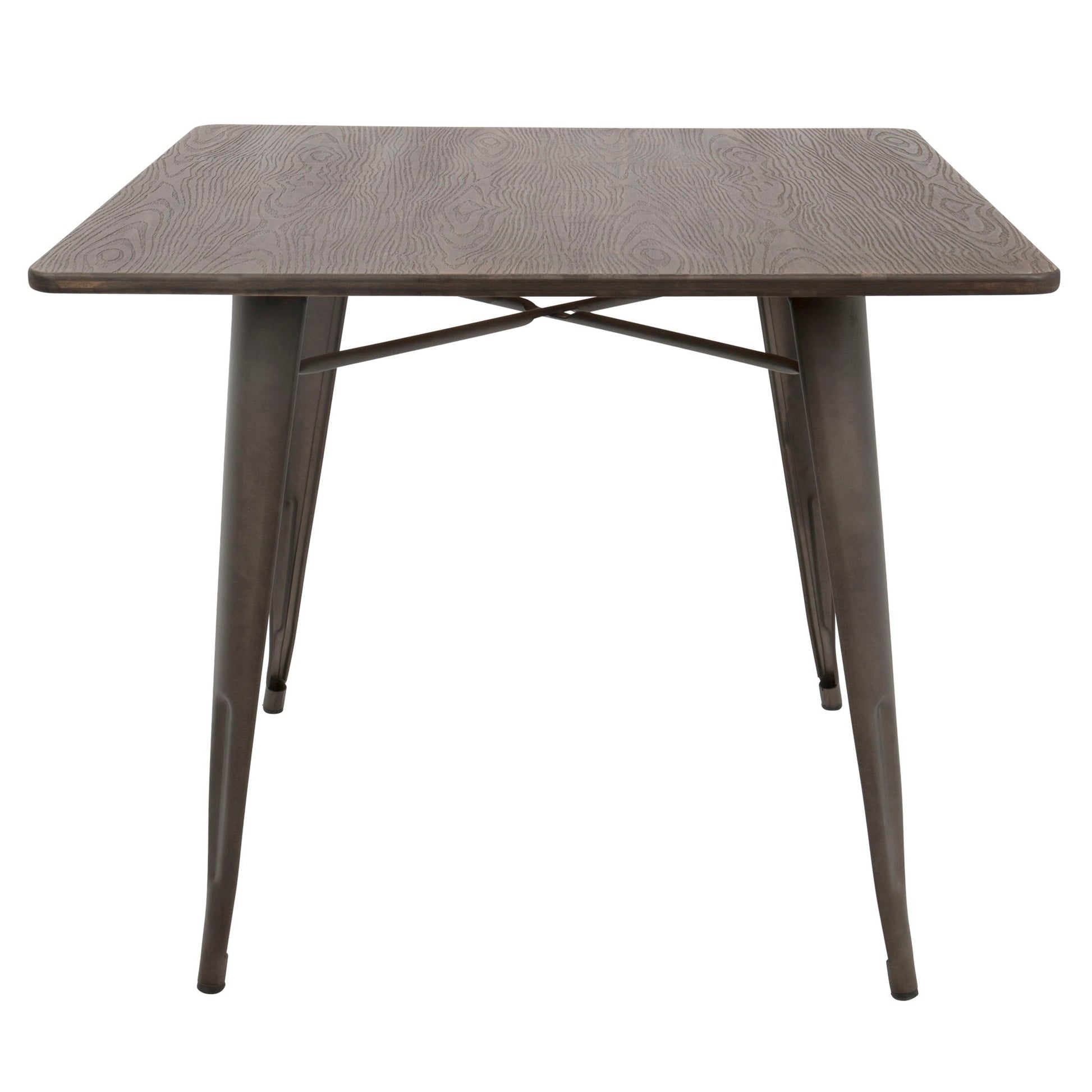 Oregon - Industrial / Farmhouse Dining Table - Espresso - Best Buy Furniture