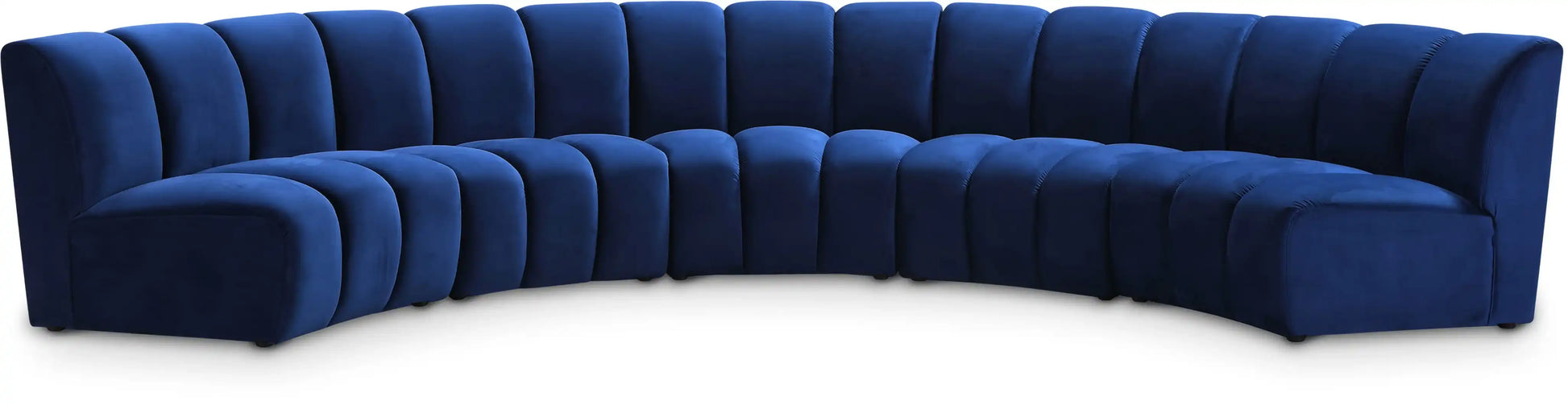 Infinity - 5 Piece Velvet Modular Sectional - Best Buy Furniture