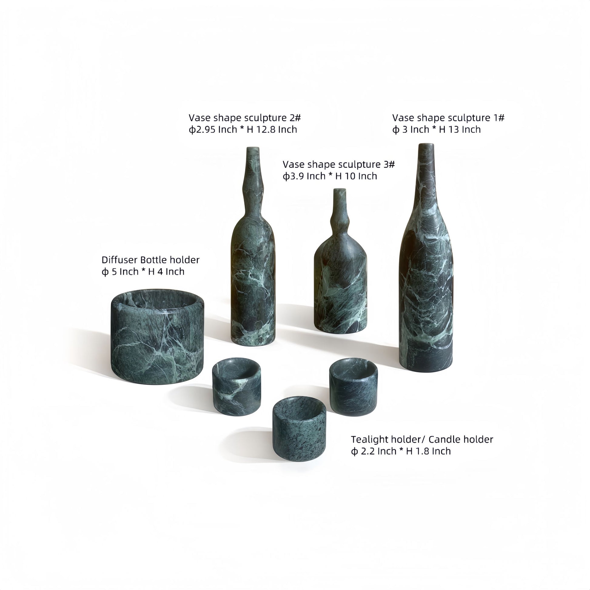 7 Pieces Luxury Natural Marble Living Room Accessories Set - Best Buy Furniture