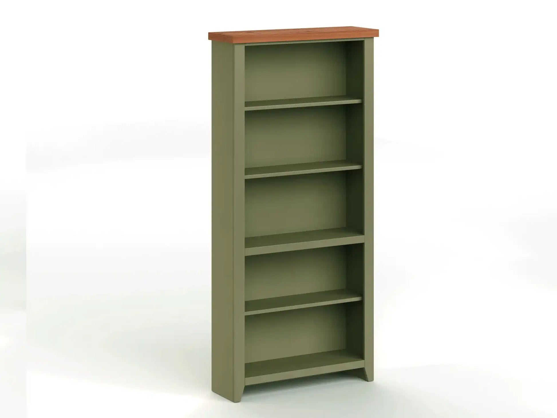 Vineyard - 72" High 5 Shelf Bookcase - Sage Green And Fruitwood - Best Buy Furniture