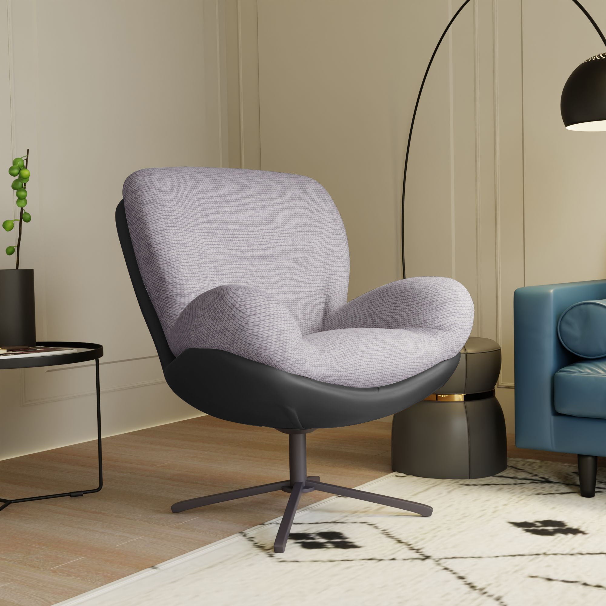 360° Swivel Office Chair, No Wheels - Best Buy Furniture