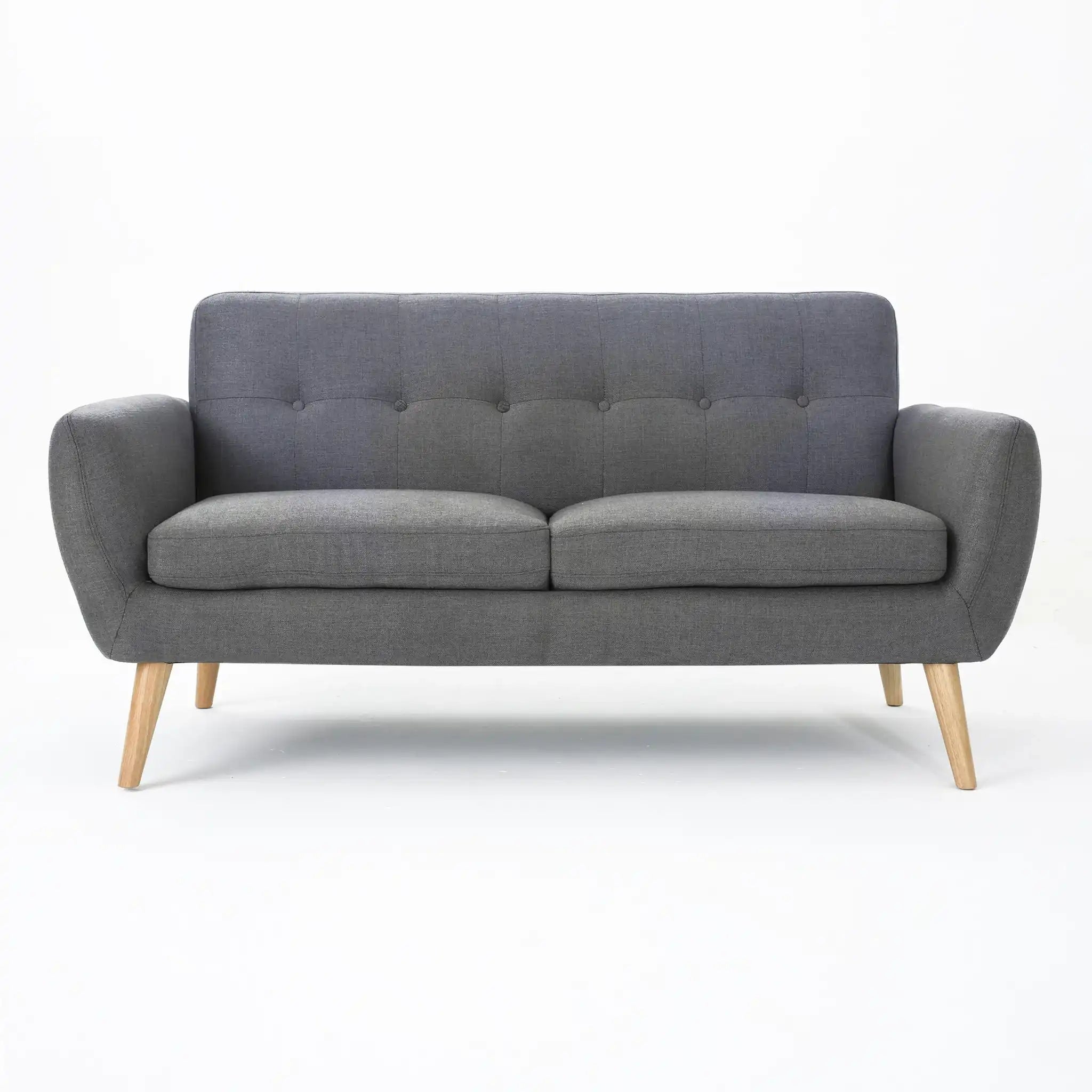 Modern Loveseat Sofa With Button Tufted Backrest - Best Buy Furniture
