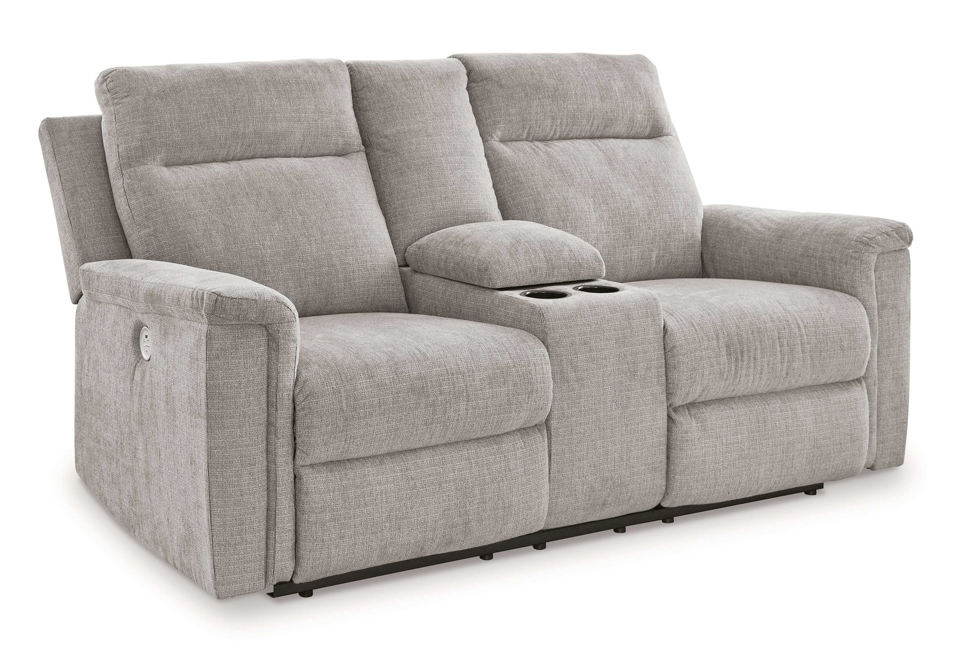 Barnsana - Dbl Power Reclining Loveseat With Console - Best Buy Furniture