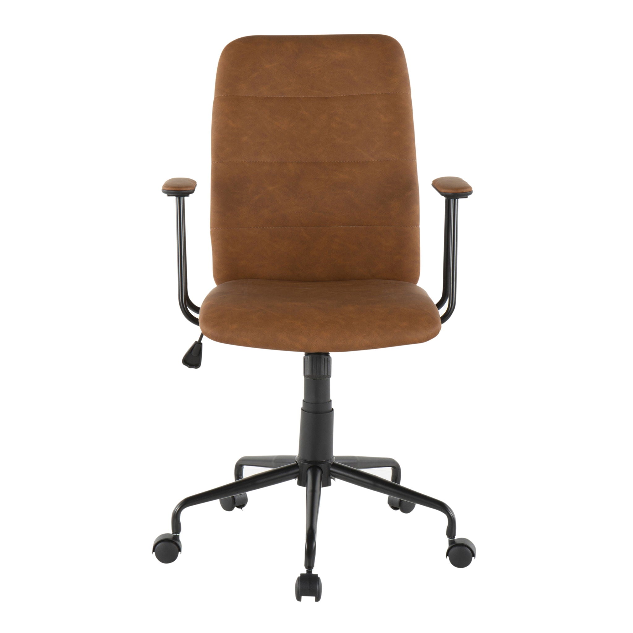 Fredrick - Contemporary Office Chair - Brown - Best Buy Furniture