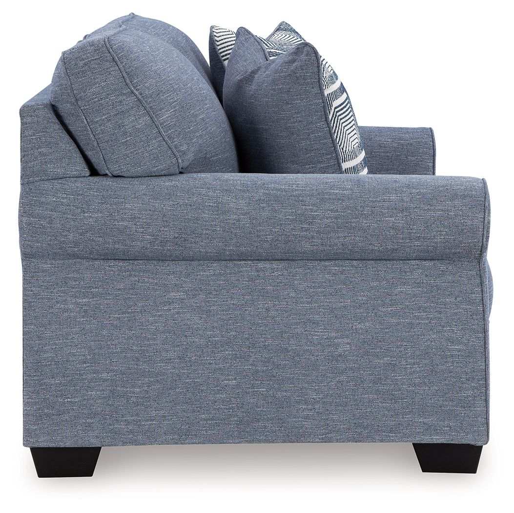 Carissa Manor - Loveseat - Denim - Best Buy Furniture
