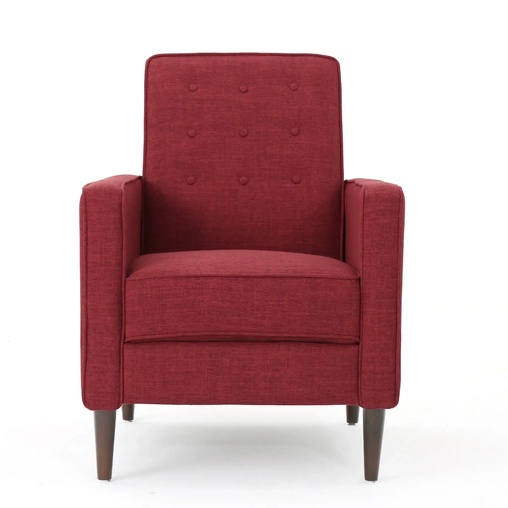 Mid-Century Modern Recliner With Button Tufted Waffle Stitch - Best Buy Furniture