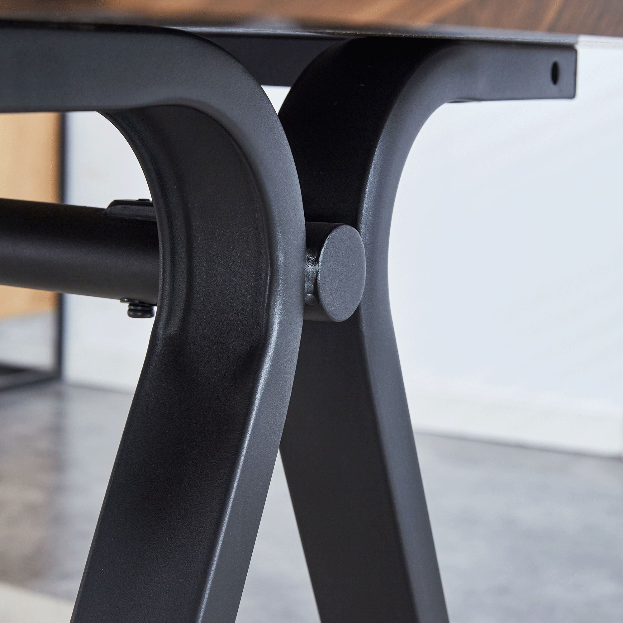 Herringbone Pattern Dining Table A Perfect Match For Modern Minimalist And Industrial Home Styles - Walnut - Best Buy Furniture