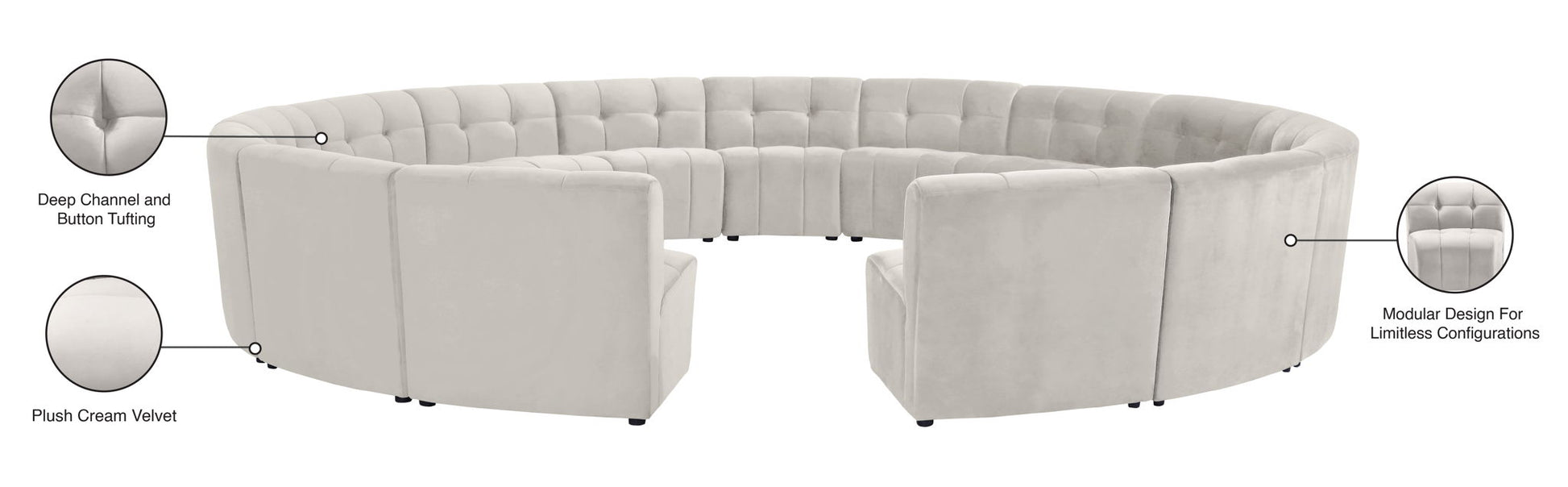 Limitless - 15 Pc. Modular Sectional - Best Buy Furniture