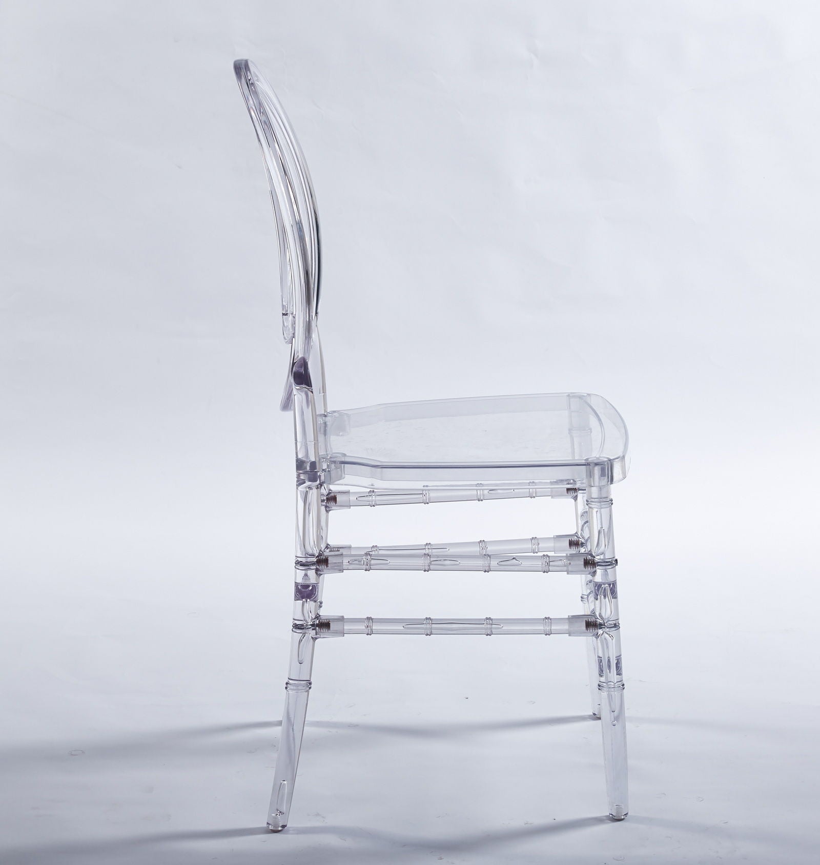 Dining Chair, Plastic Seat, Welding Chair (Set of 4) - Transparent - Best Buy Furniture