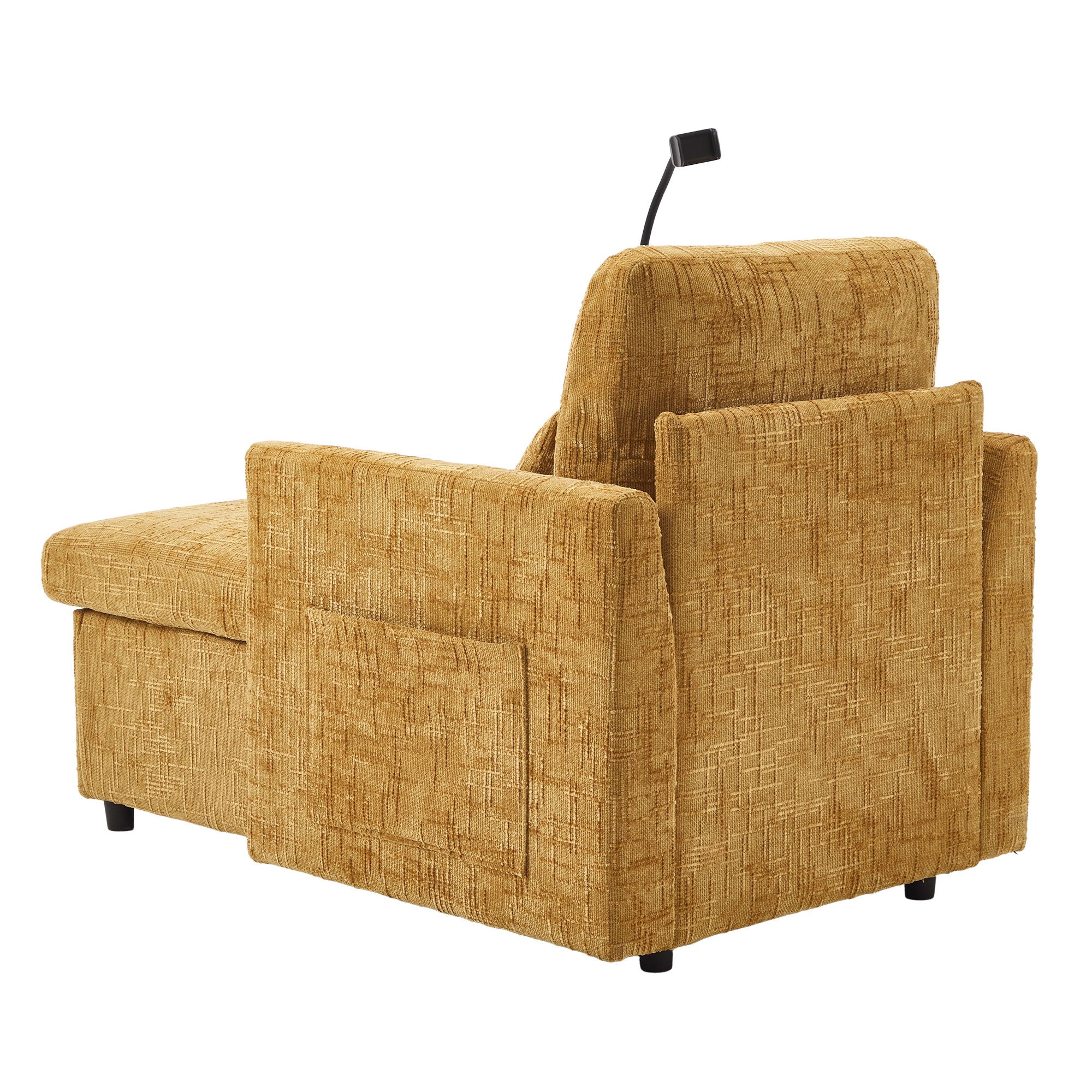 Multifunctional Chenille Recliner Sofa With Storage And Phone Bracket - Best Buy Furniture