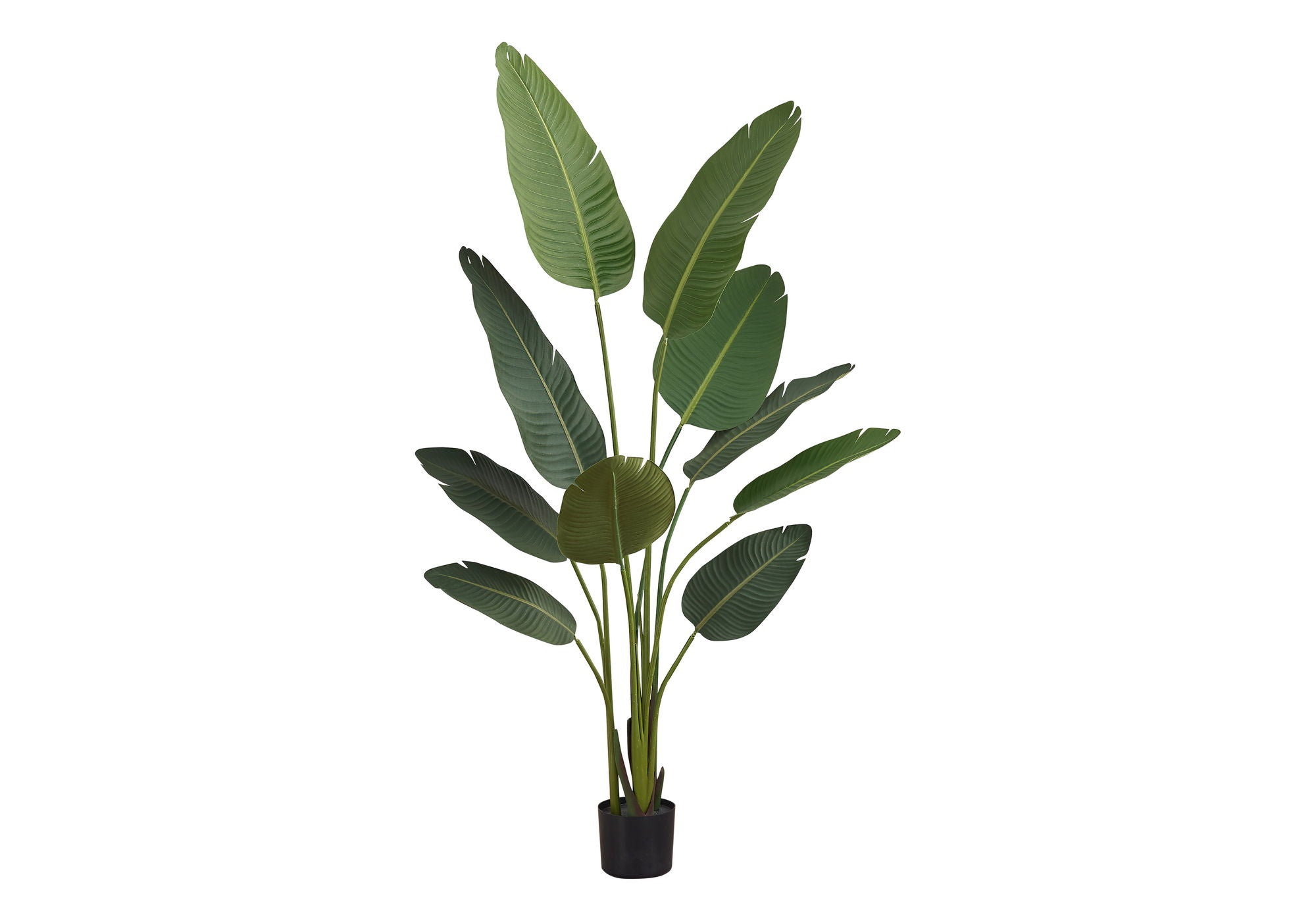 60" Tall, Artificial Plant, Bird Of Paradise Tree, Indoor, Faux, Fake, Floor, Greenery, Potted, Decorative - Green / Black - Best Buy Furniture