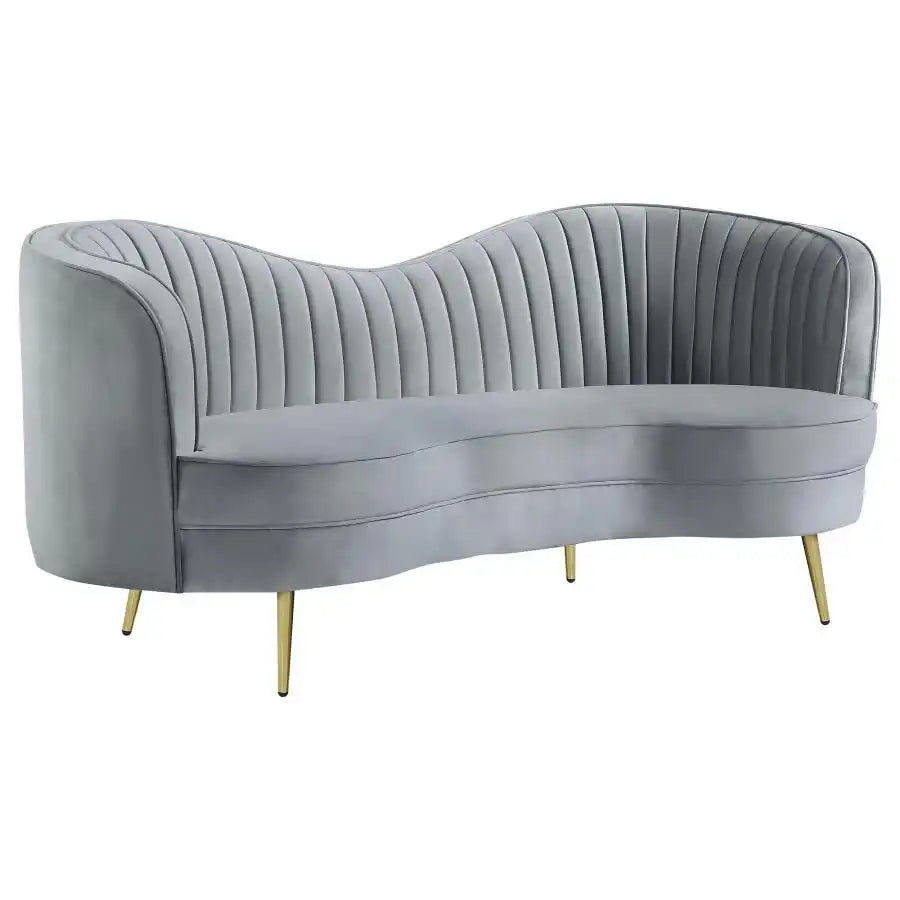 Sophia - Upholstered Channel Tufted Loveseat - Best Buy Furniture