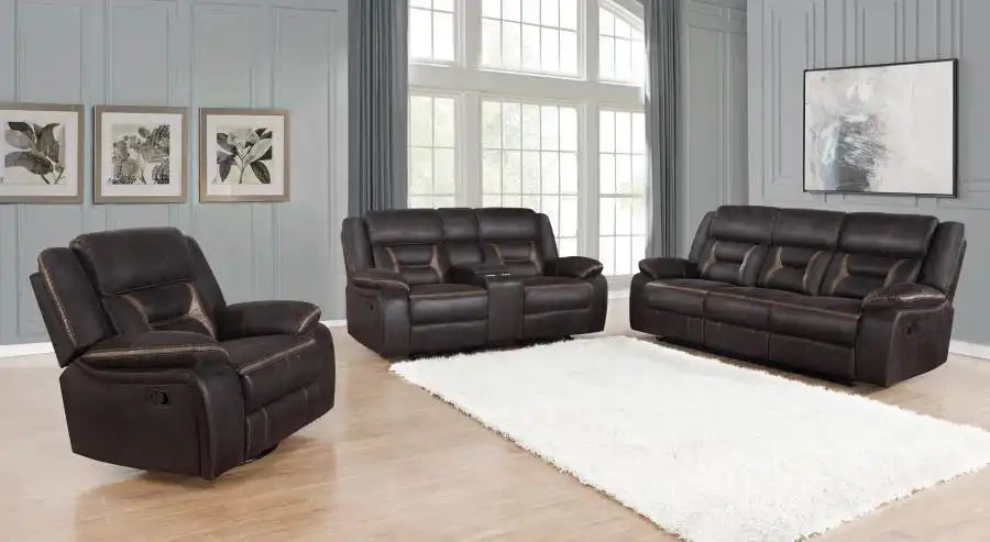 Greer - Upholstered Reclining Sofa Set - Best Buy Furniture