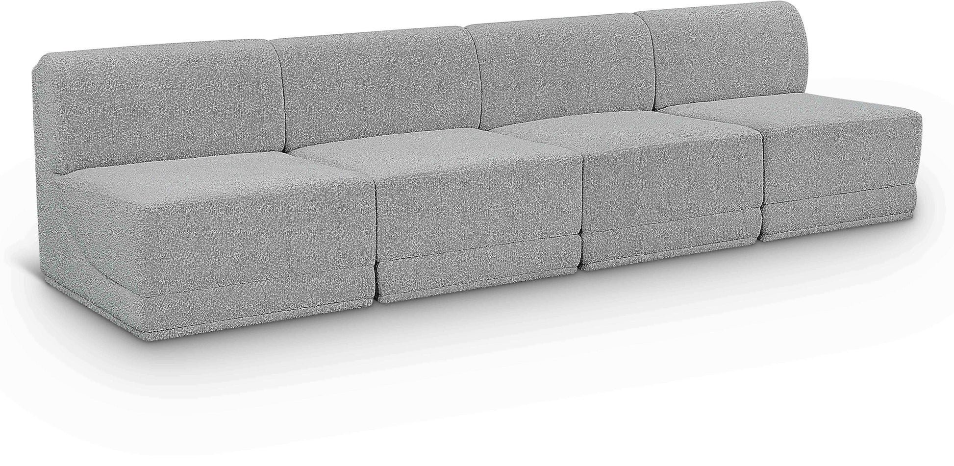 Ollie - 4 Seat Armless Modular Sofa - Best Buy Furniture