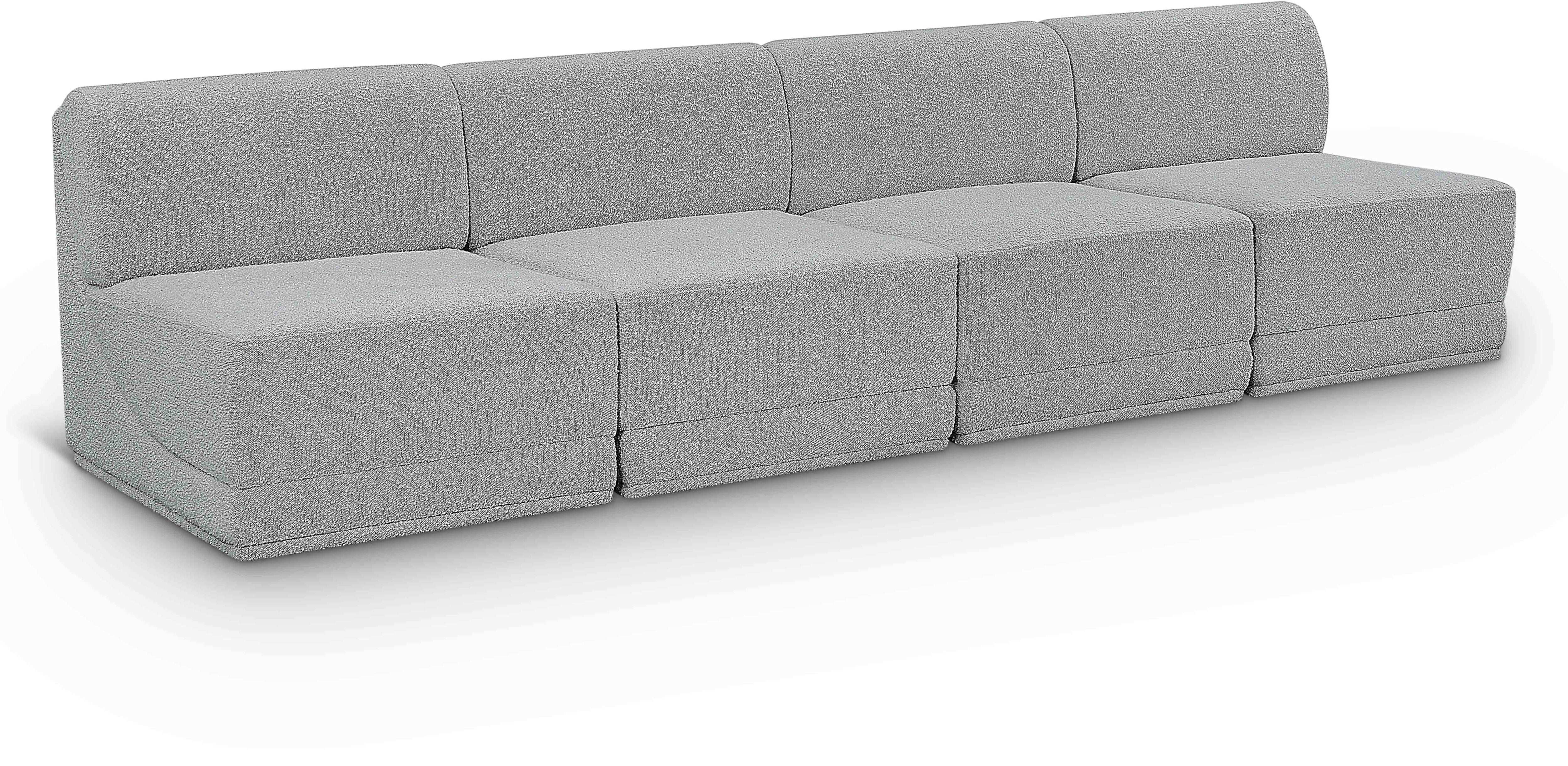 Ollie - 4 Seat Armless Modular Sofa - Best Buy Furniture