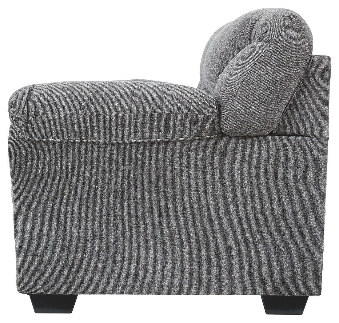 Allmaxx - Loveseat - Pewter - Best Buy Furniture