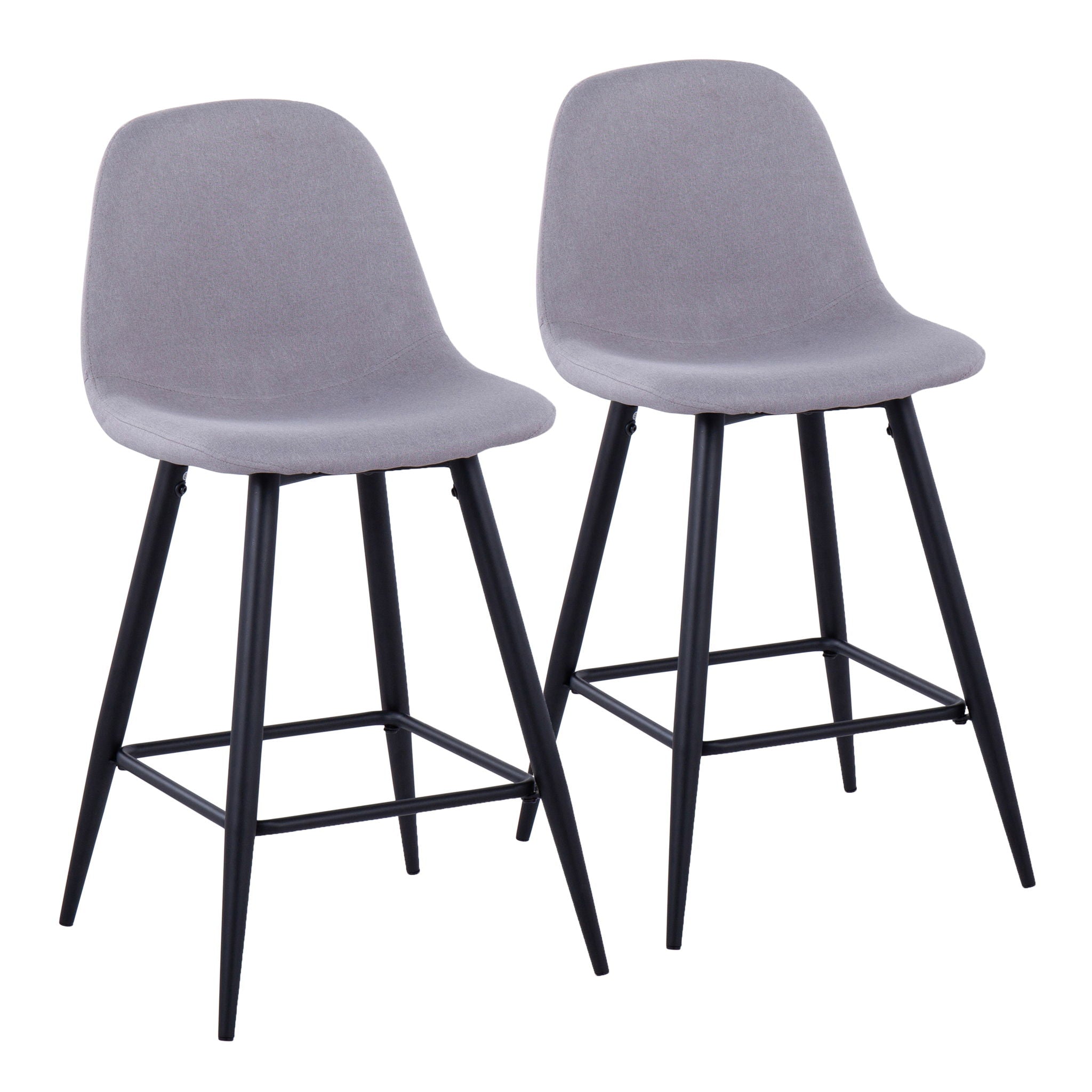 Pebble - Mid Century Casual Comfort Modern Counter Stool (Set of 2) - Best Buy Furniture