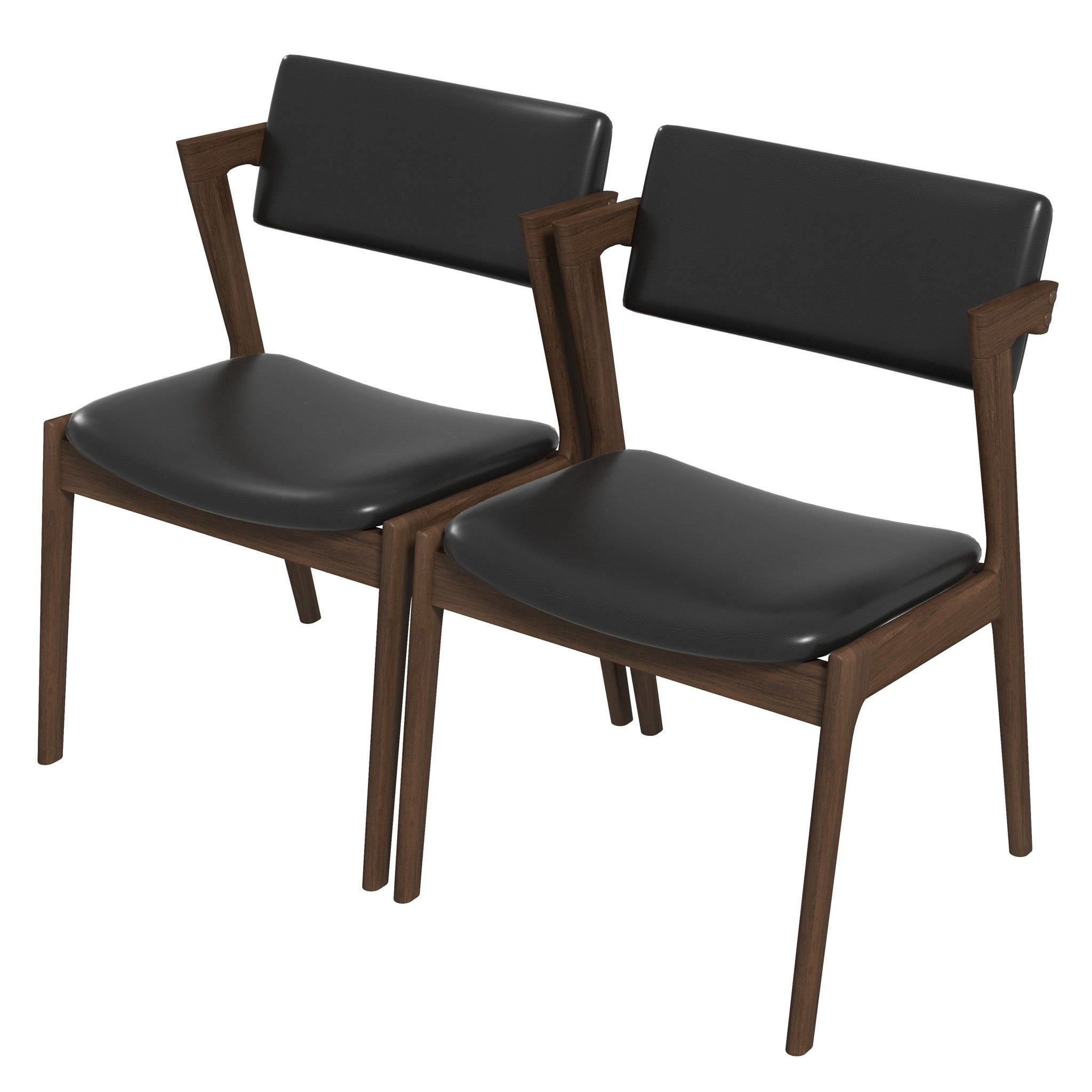 Edwin - Mid-Century Modern Dining Chair (Set of 2) - Best Buy Furniture