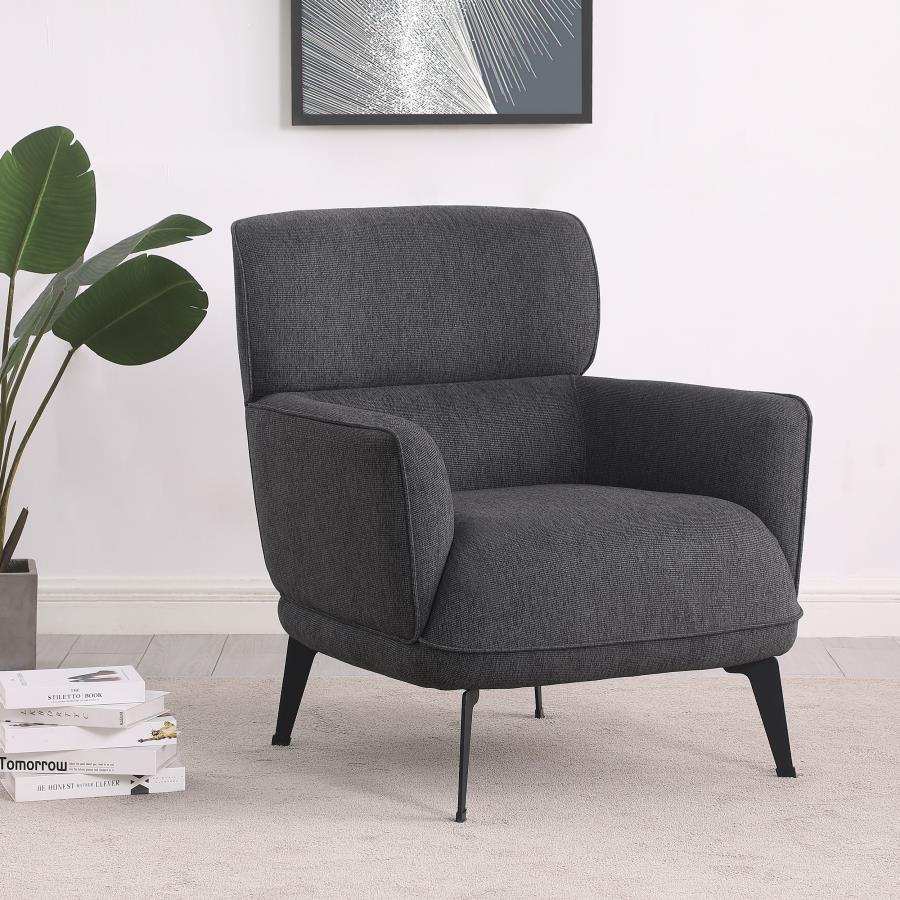 Andrea - Upholstered Crecent Arm Accent Chair - Best Buy Furniture