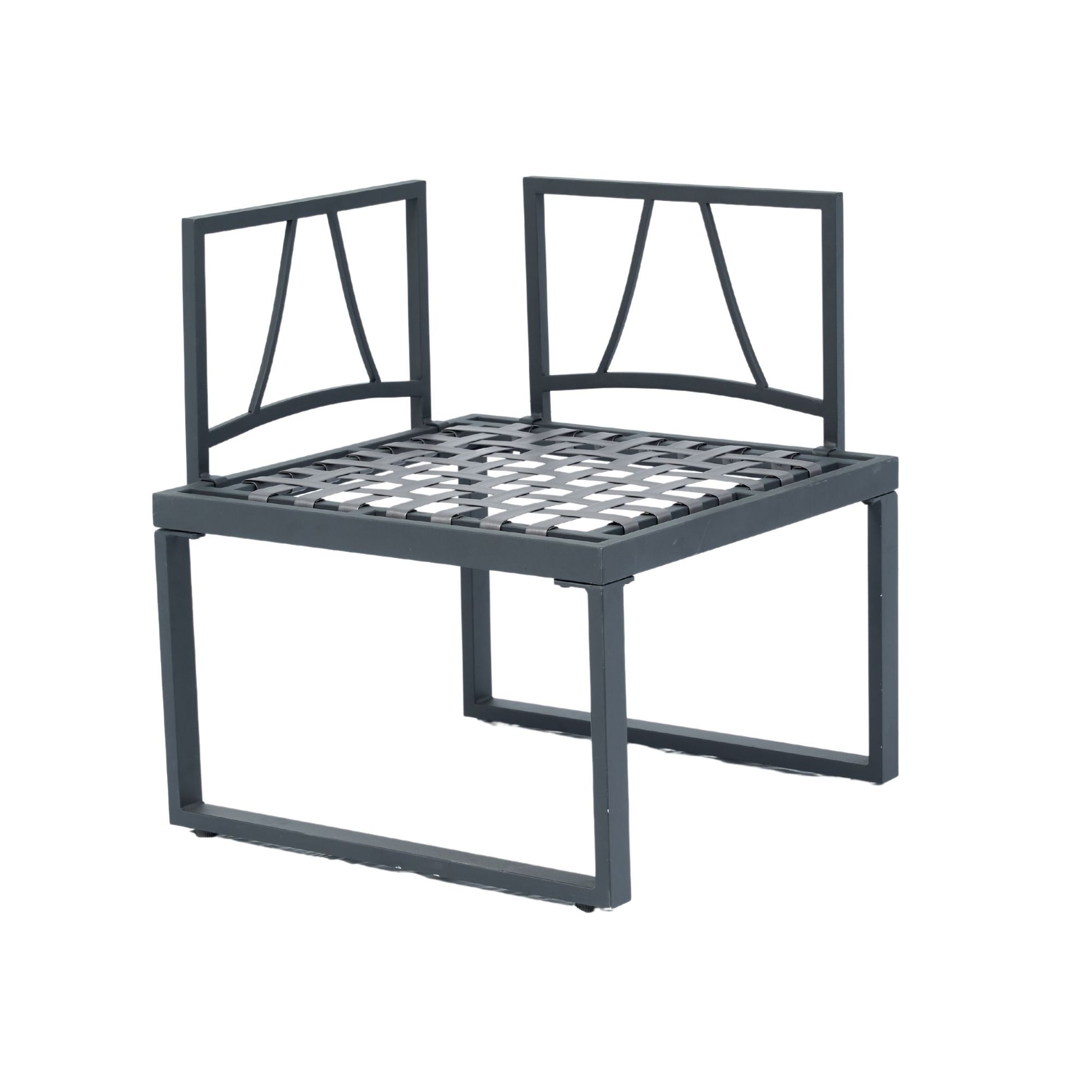 4 Piece L-Shaped Patio Wicker Outdoor 5 Seater Sectional Sofa Seating Group Conversation Sets With Side Table & Cushions - Dark Gray - Best Buy Furniture