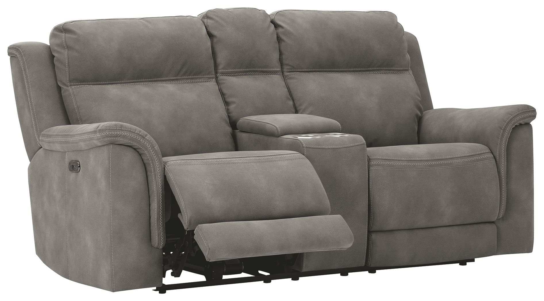 Next-Gen Durapella - Reclining Power Loveseat With Console - Best Buy Furniture